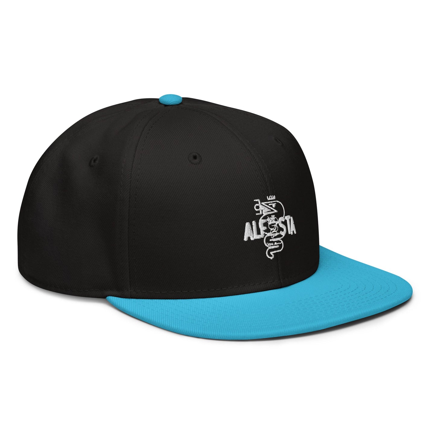 Cappellino Alfista snapback baseball - Blu acqua/Nero/Nero - cappellino