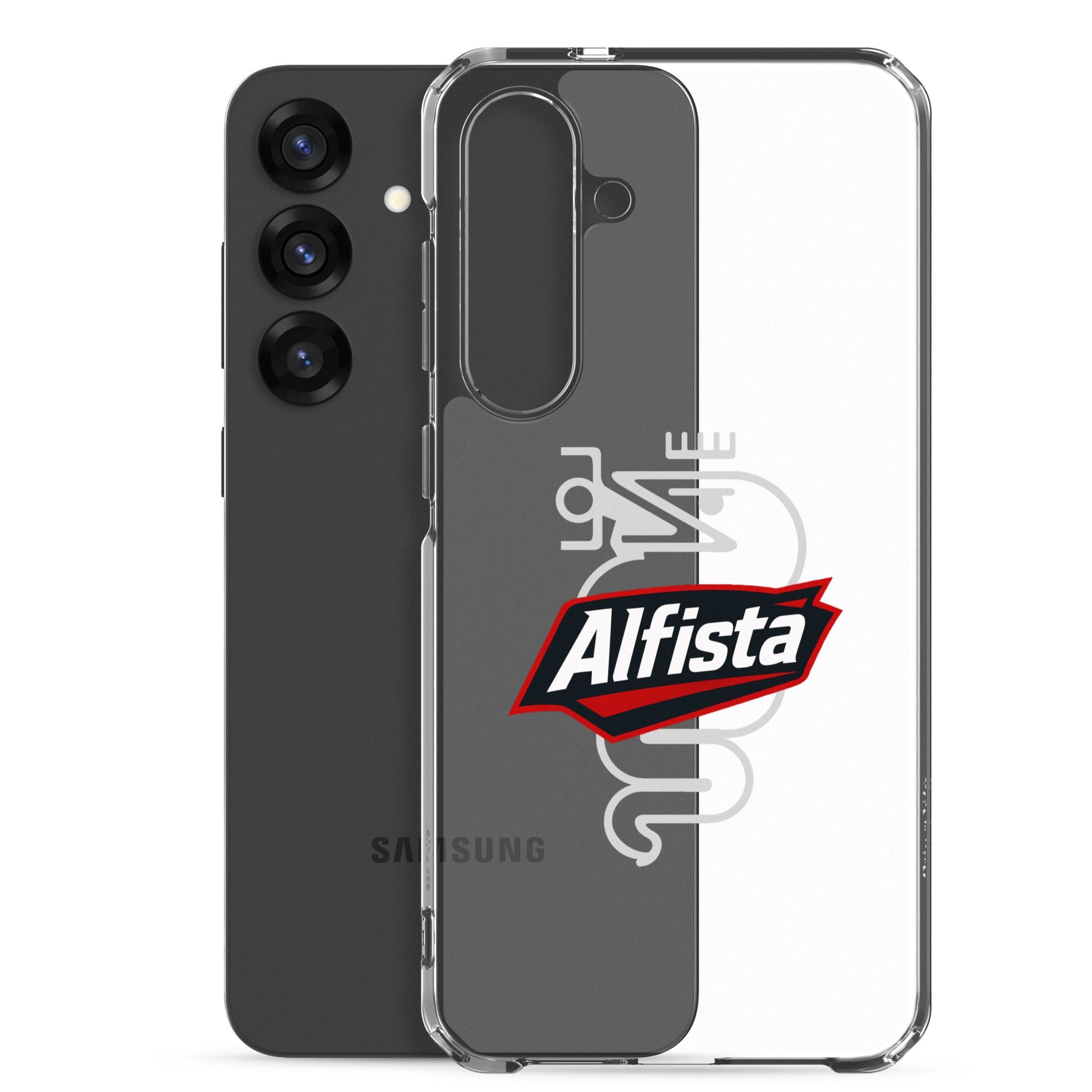 Cover Samsung Galaxy S22 S23 S24 S25 Trasparente per Alfisti – Protezione Elegante e Personalizzata