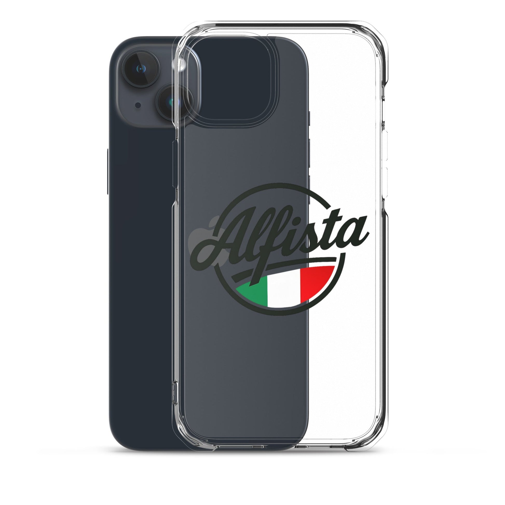 Cover trasparente per iPhone con design Alfisti – Custodia elegante per iPhone 13 14 15 16
