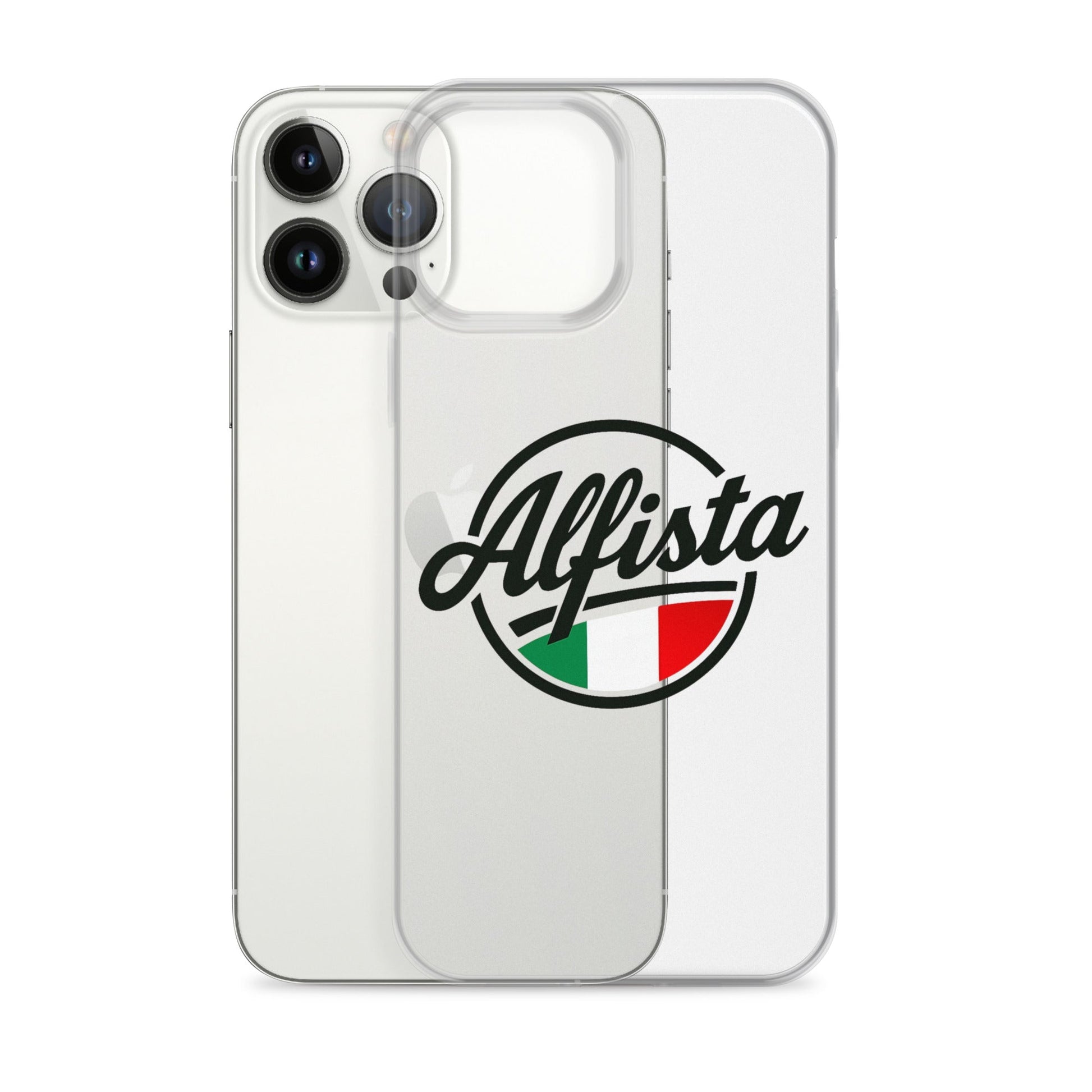 Cover trasparente per iPhone con design Alfisti – Custodia elegante per iPhone 13 14 15 16