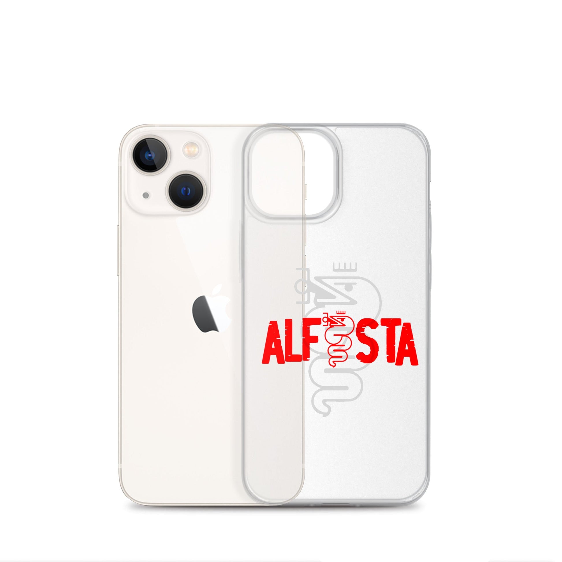 Cover trasparente per iPhone – Custodia Stilizzata per Alfisti | iPhone 13 14 15 16