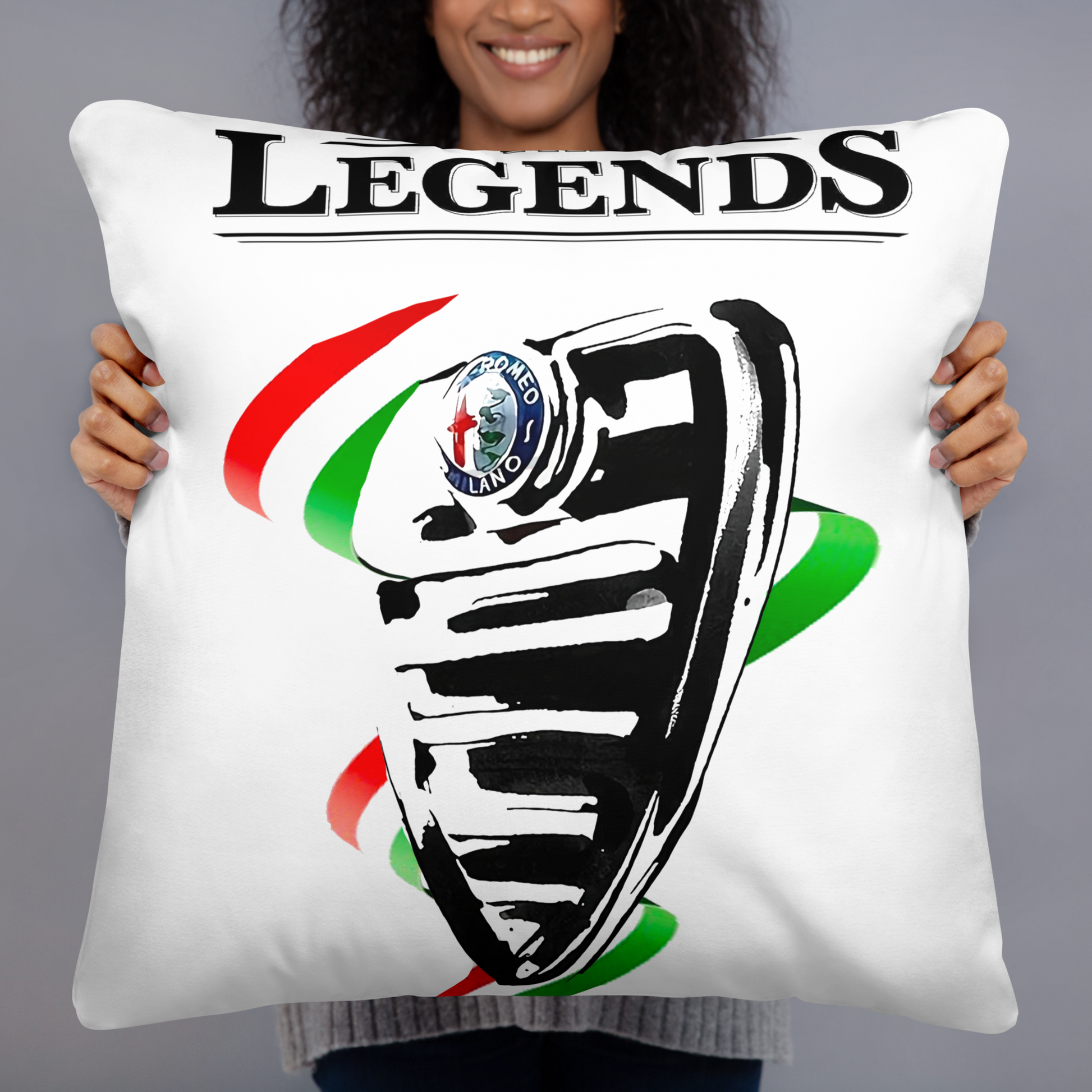 Cuscino Personalizzato con Stampa Alfa Romeo Scudo Frontale Trilobo