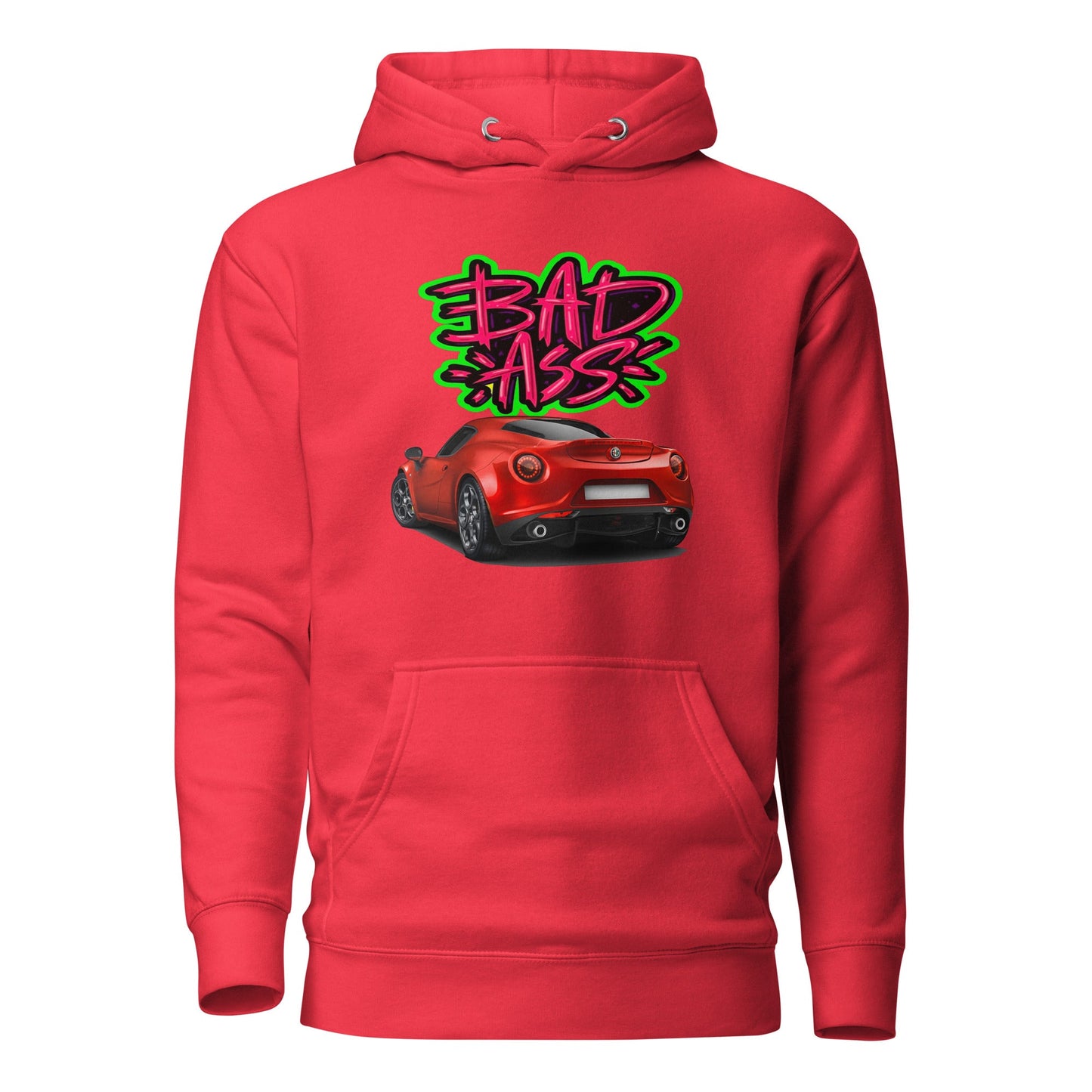 Felpa con Cappuccio Alfa Romeo 4C Bad Ass | Stile e Passione Automobilistica