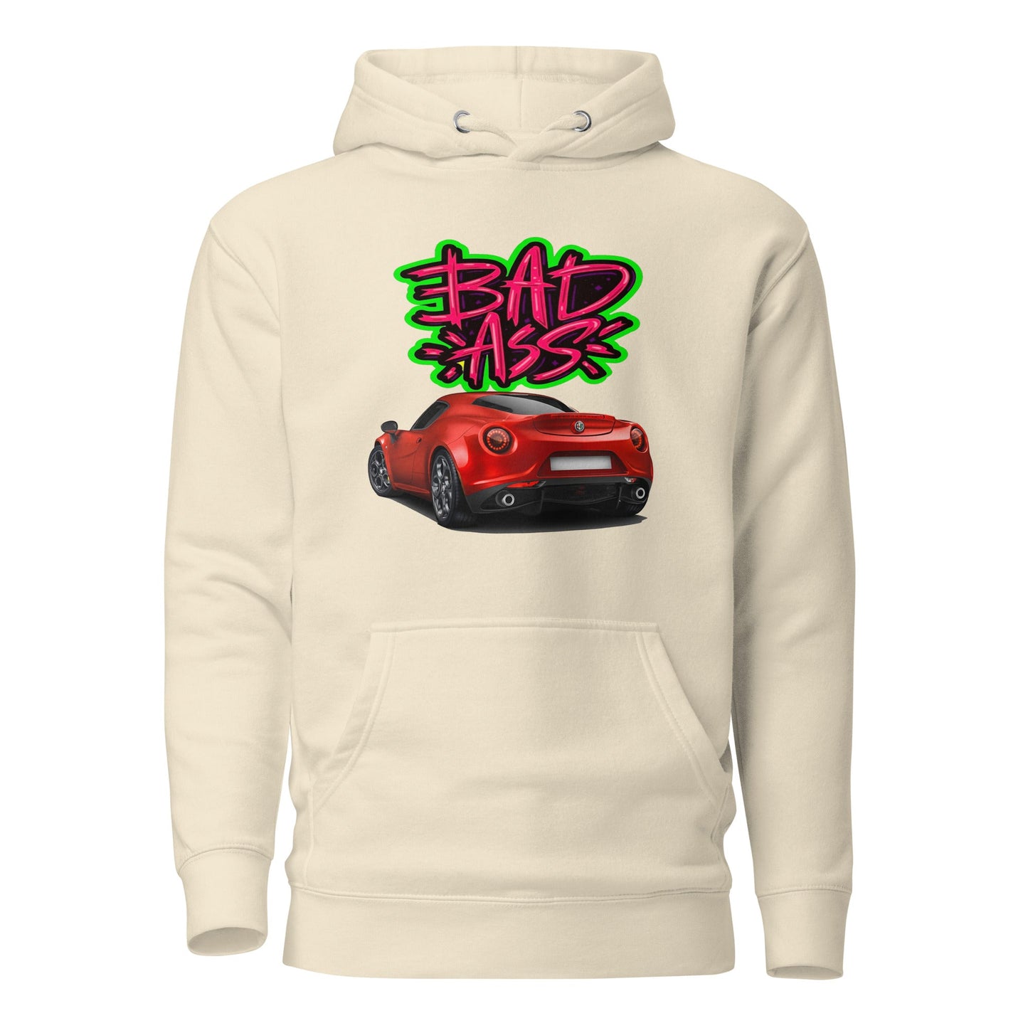 Felpa con Cappuccio Alfa Romeo 4C Bad Ass | Stile e Passione Automobilistica