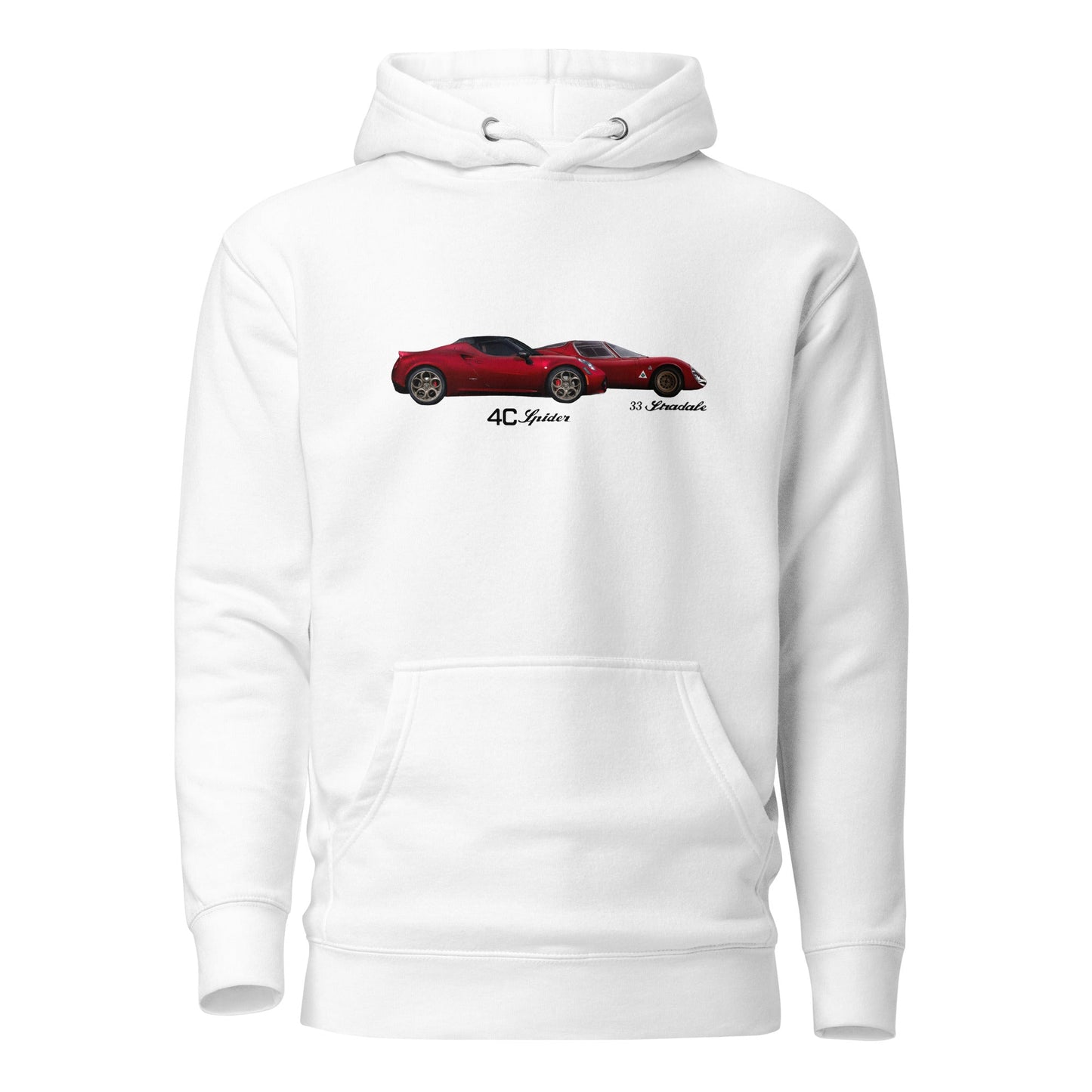 Felpa con cappuccio Alfa Romeo 4c spider tributo Alfa 33 stradale - Alfista Shop