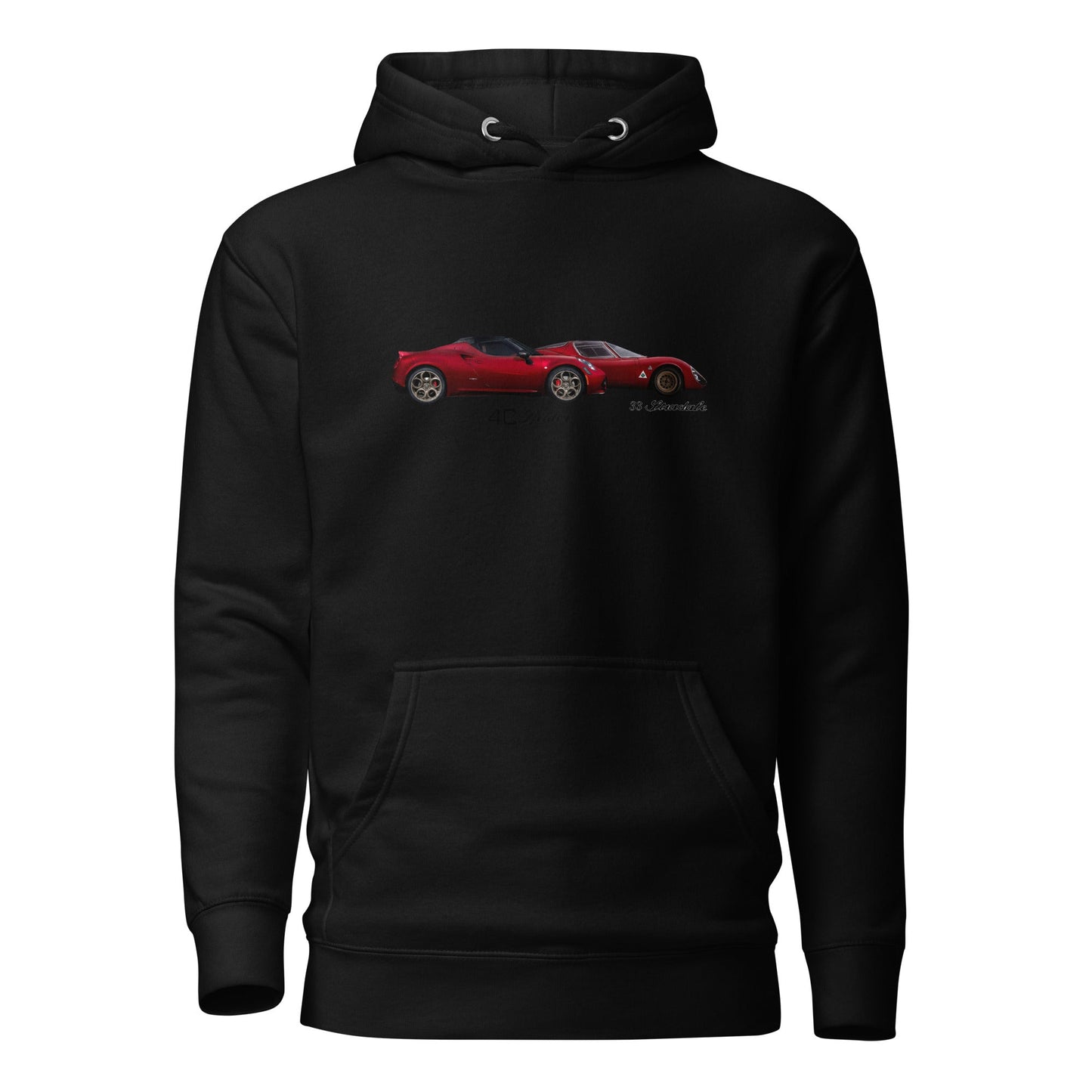 Felpa con cappuccio Alfa Romeo 4c spider tributo Alfa 33 stradale - Alfista Shop