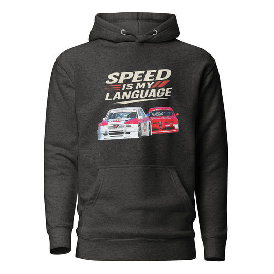 Felpa con cappuccio dedicata ai fan dell’Alfa Romeo 75 – Stile e passione automobilistica