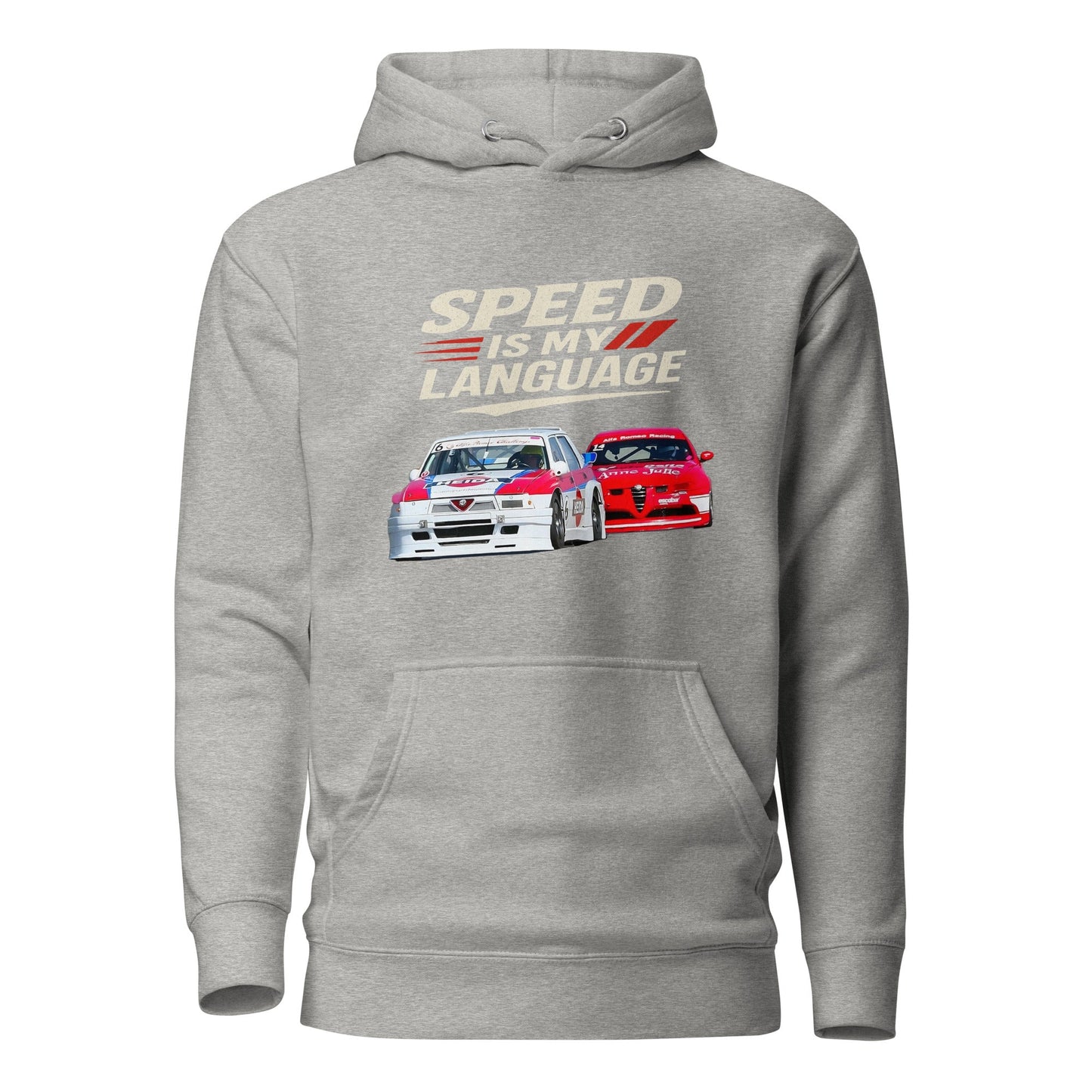 Felpa con cappuccio dedicata ai fan dell’Alfa Romeo 75 – Stile e passione automobilistica