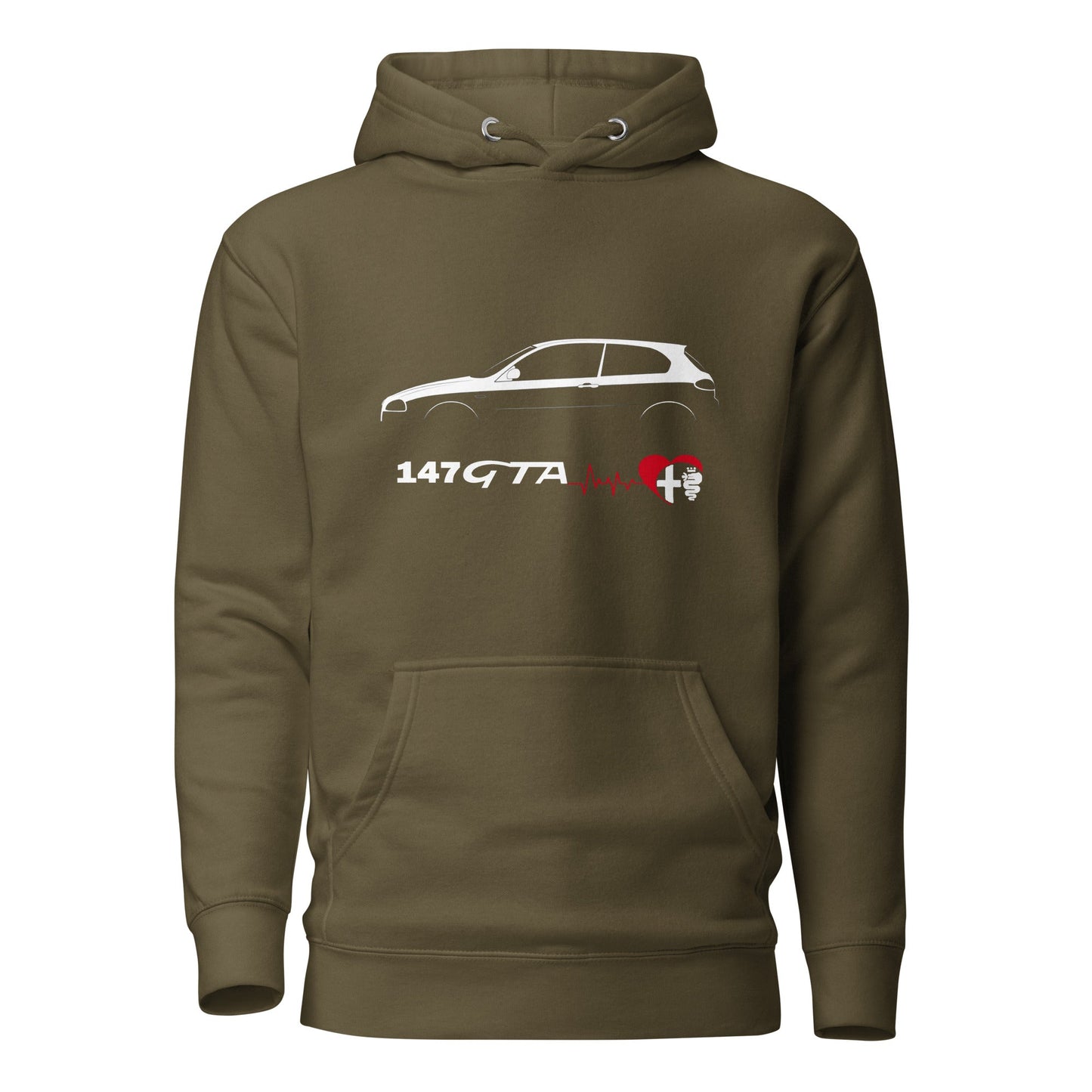 Felpa con Cappuccio per Appassionati Alfa Romeo 147 GTA | Maglia Sportiva