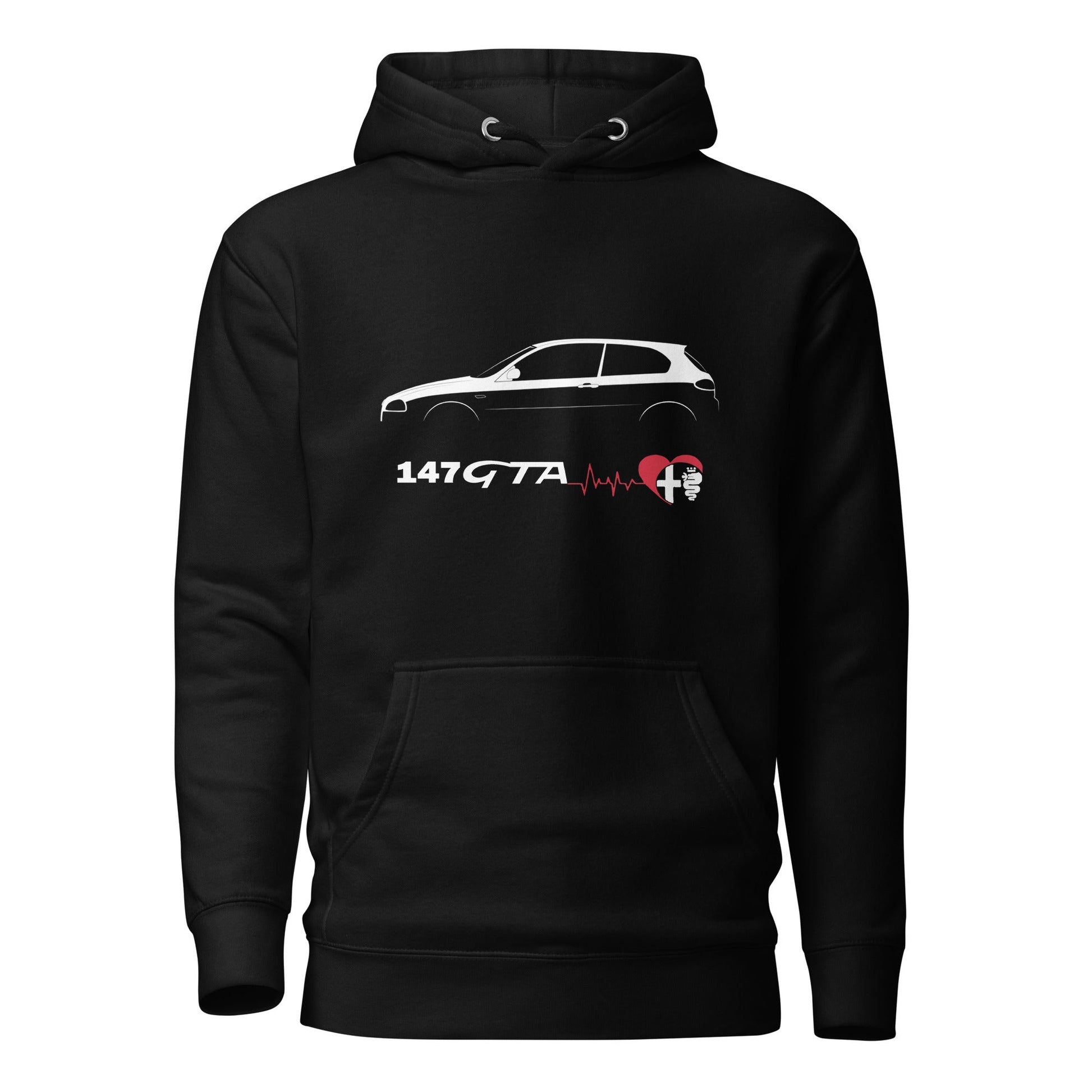 Felpa con Cappuccio per Appassionati Alfa Romeo 147 GTA | Maglia Sportiva