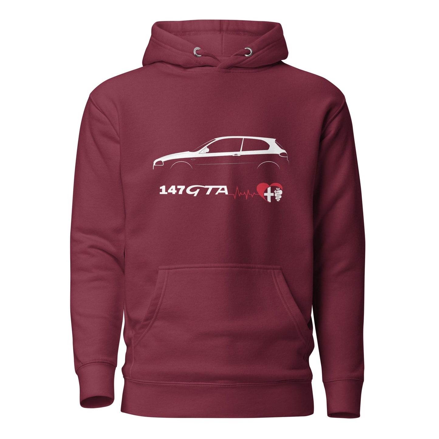 Felpa con Cappuccio per Appassionati Alfa Romeo 147 GTA | Maglia Sportiva