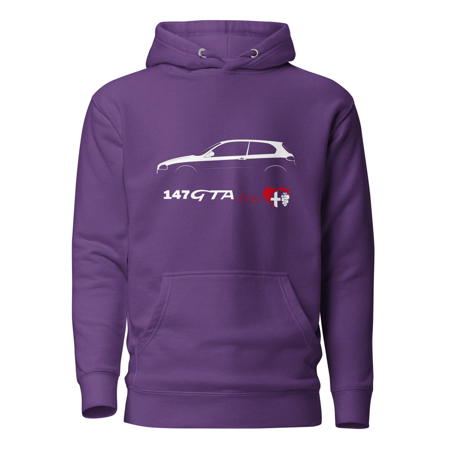 Felpa con Cappuccio per Appassionati Alfa Romeo 147 GTA | Maglia Sportiva
