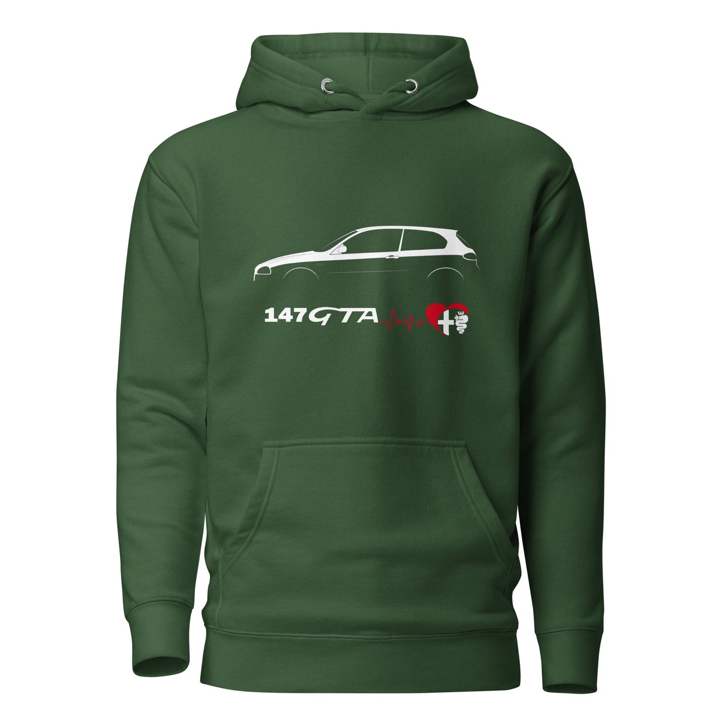 Felpa con Cappuccio per Appassionati Alfa Romeo 147 GTA | Maglia Sportiva