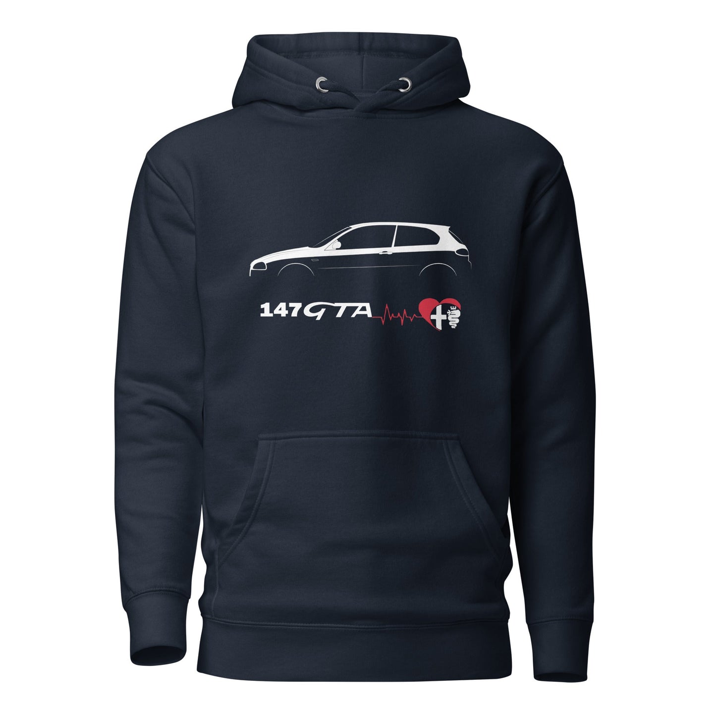 Felpa con Cappuccio per Appassionati Alfa Romeo 147 GTA | Maglia Sportiva