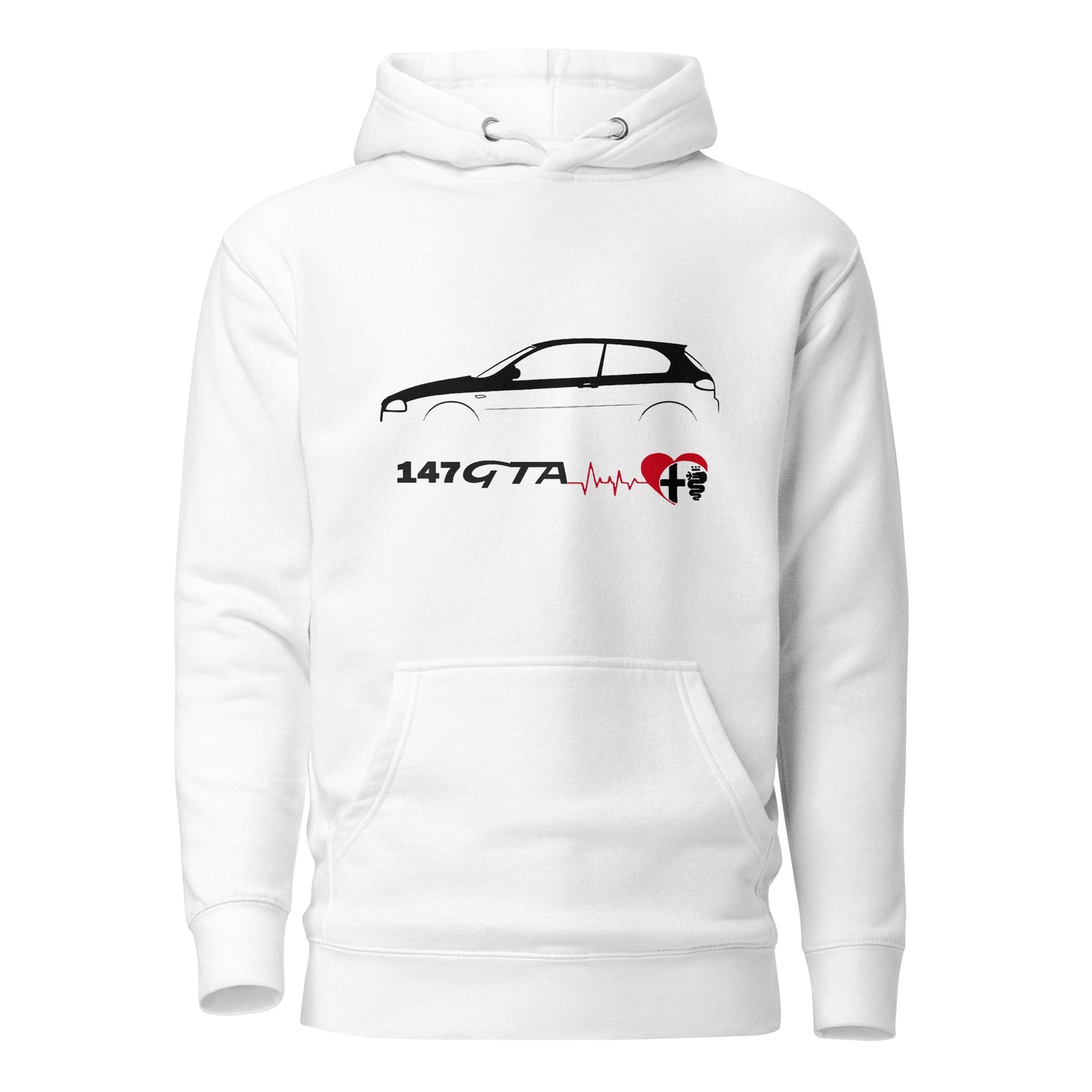 Felpa con Cappuccio per Appassionati Alfa Romeo 147 GTA | Maglia Sportiva