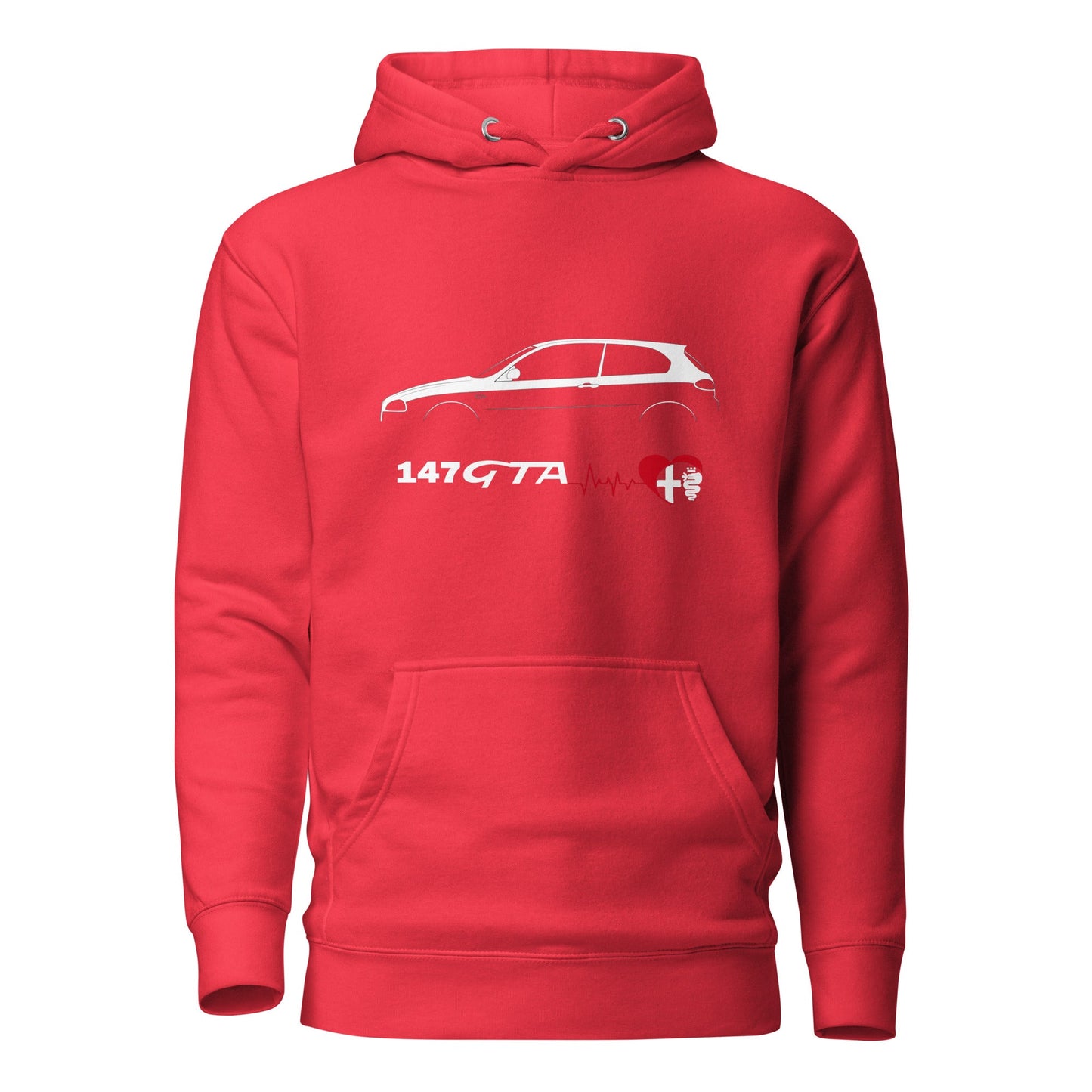 Felpa con Cappuccio per Appassionati Alfa Romeo 147 GTA | Maglia Sportiva
