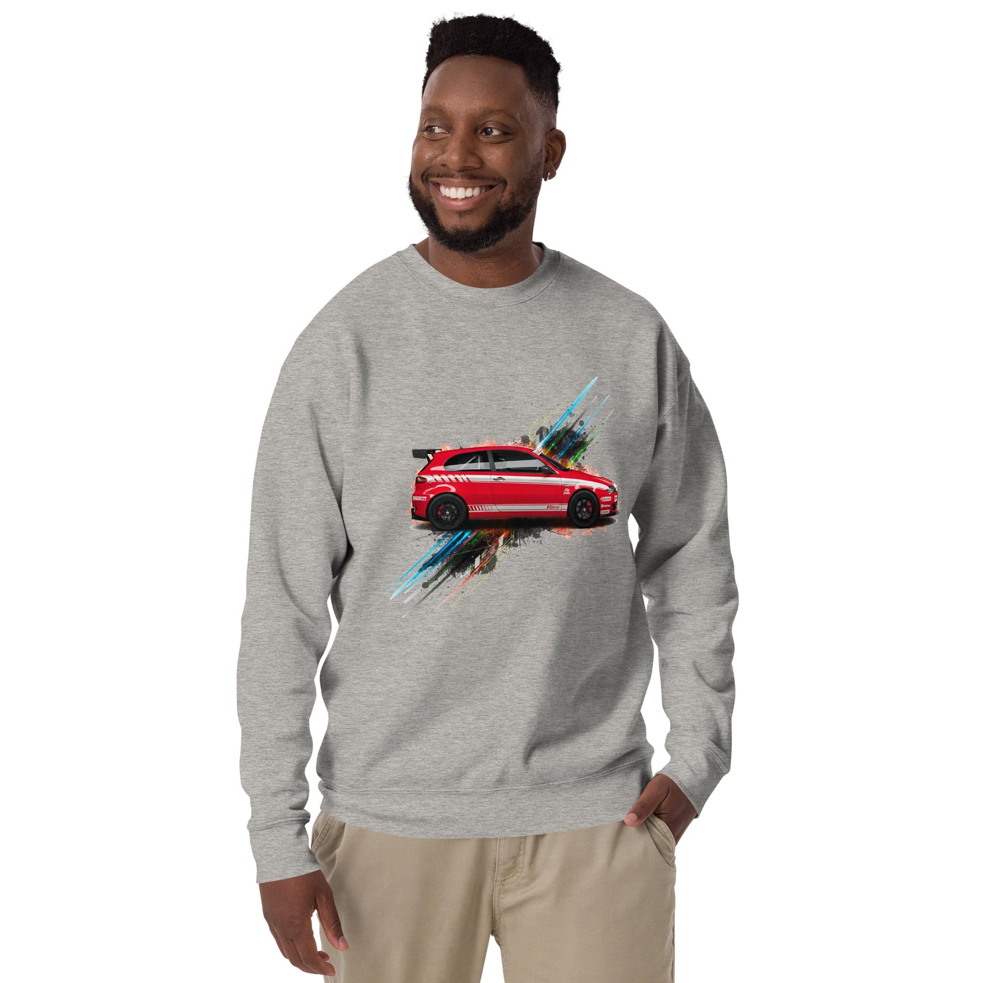 Felpa Girocollo | Tribute alla Alfa Romeo 147 Blackline | Stile Streetwear