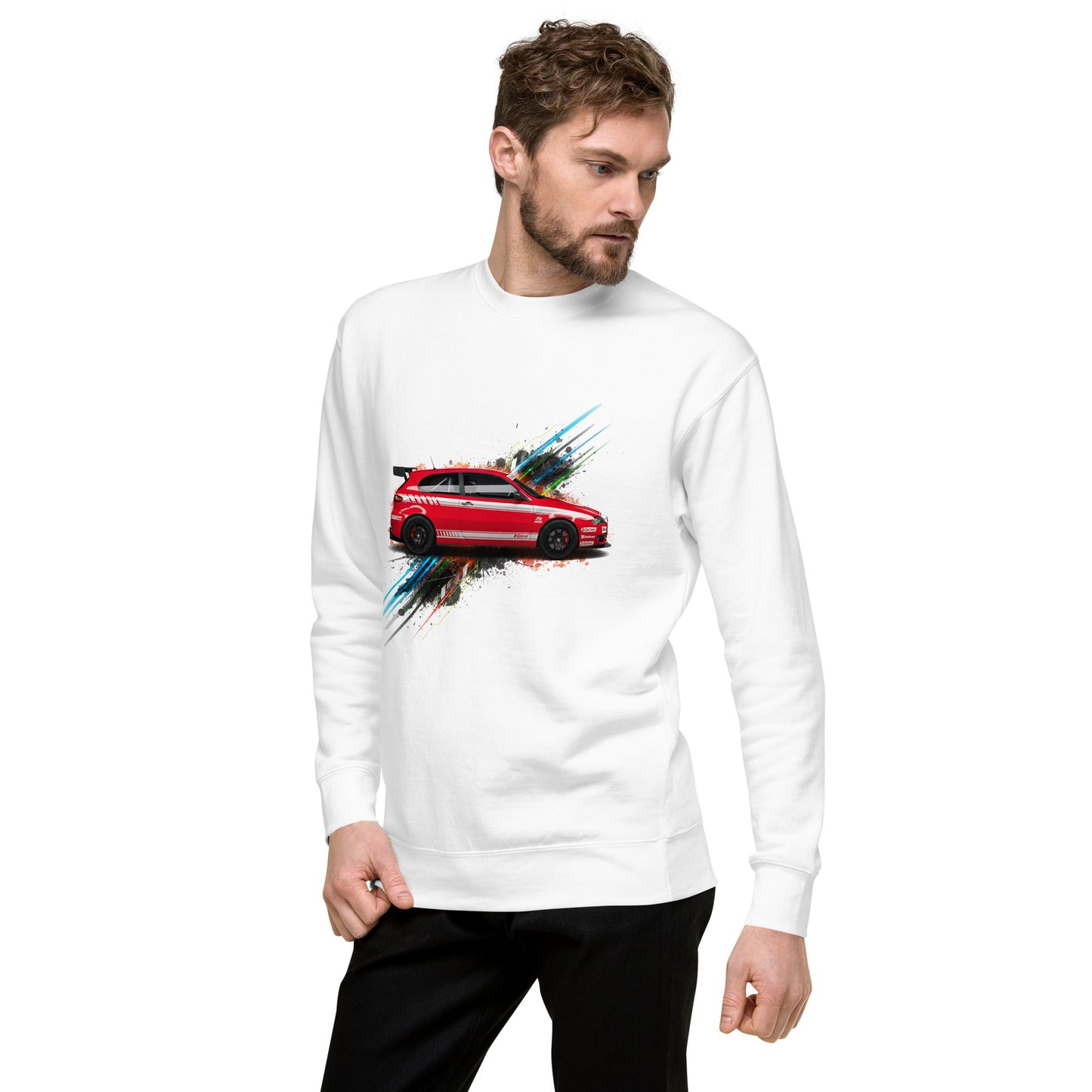 Felpa Girocollo | Tribute alla Alfa Romeo 147 Blackline | Stile Streetwear