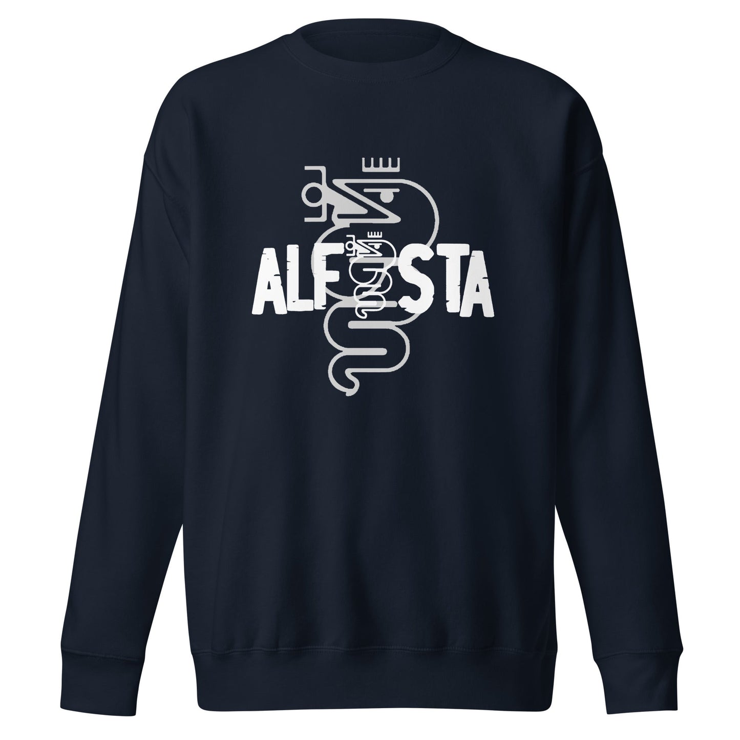 Felpa Girocollo Uomo logo Alfista