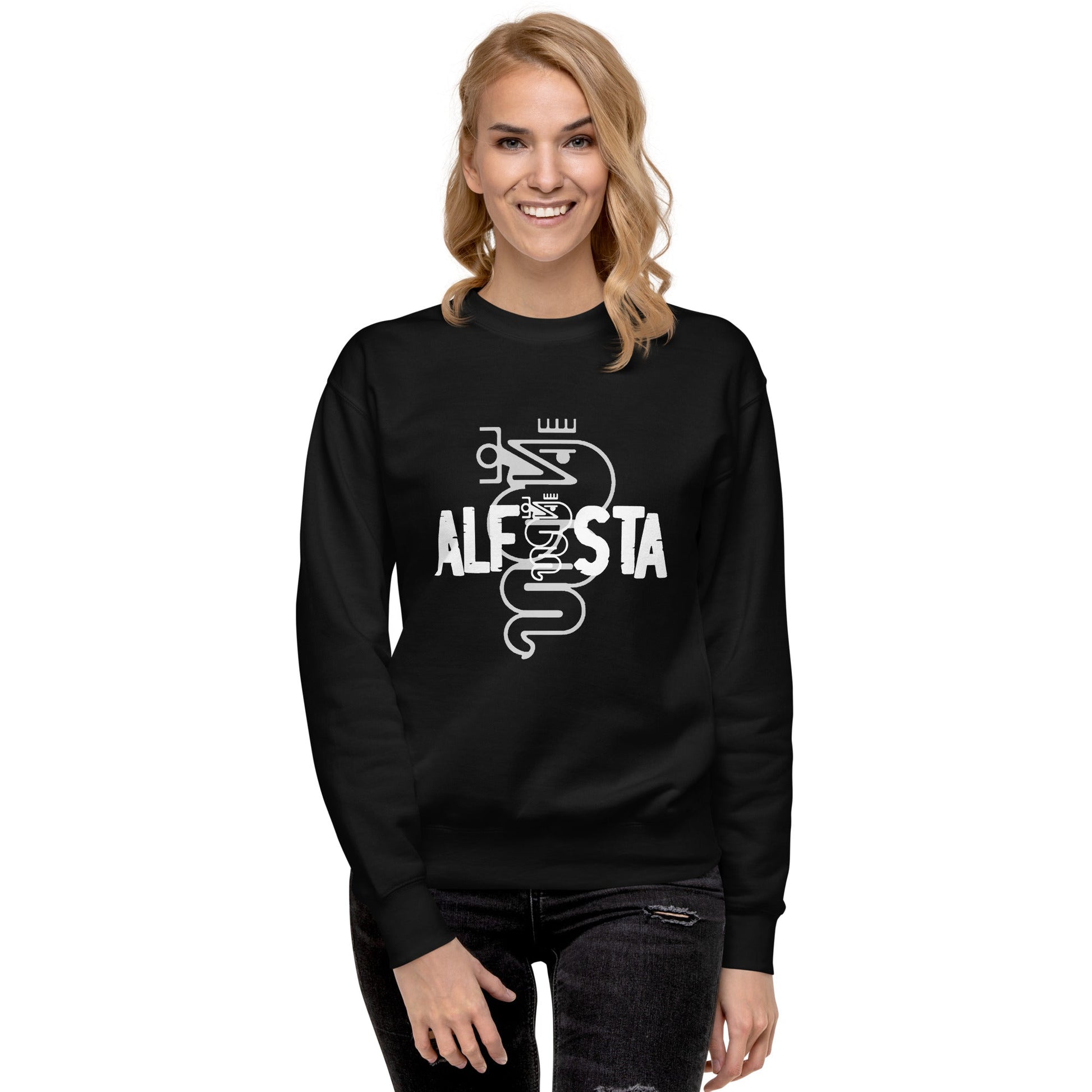 Felpa Girocollo Uomo logo Alfista