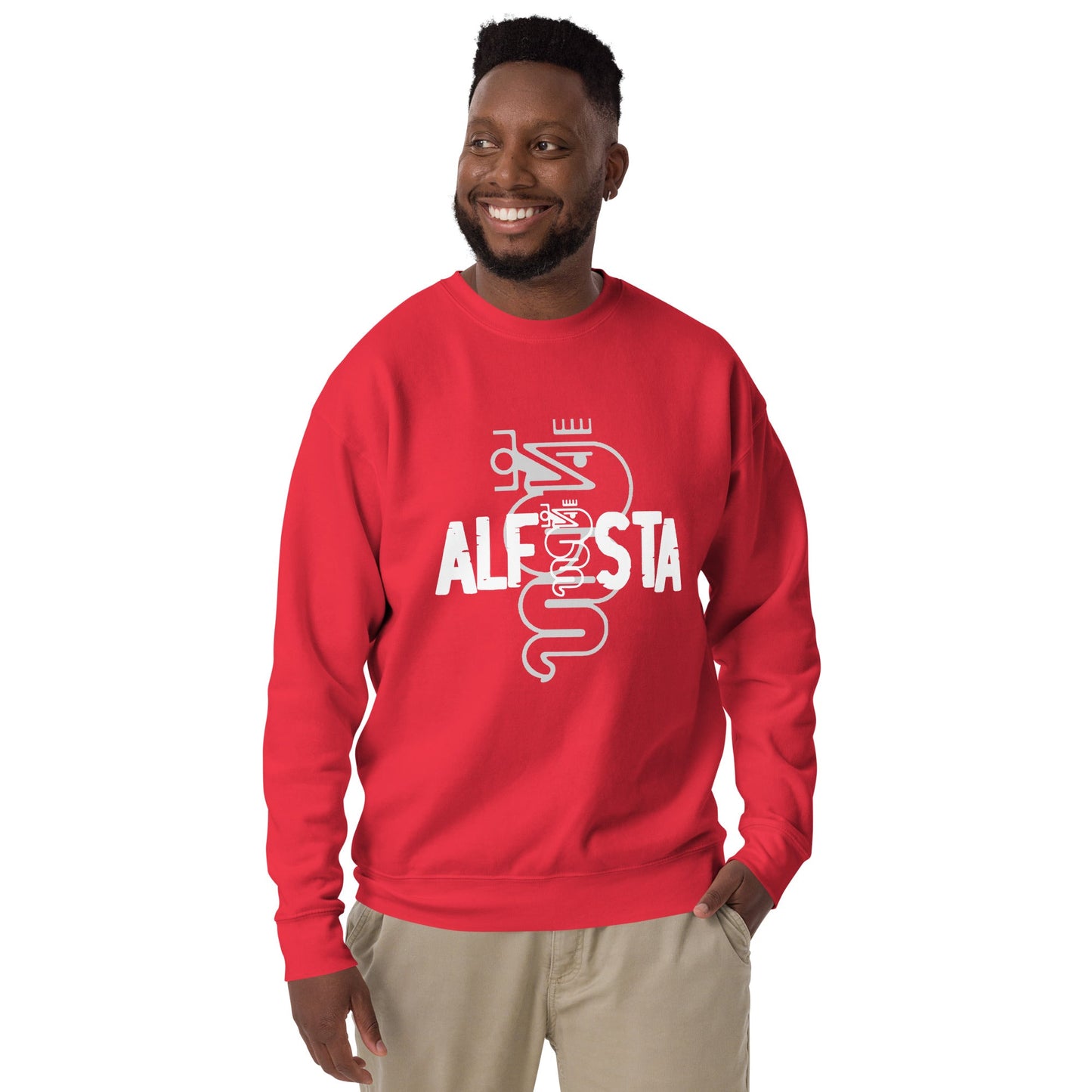 Felpa Girocollo Uomo logo Alfista