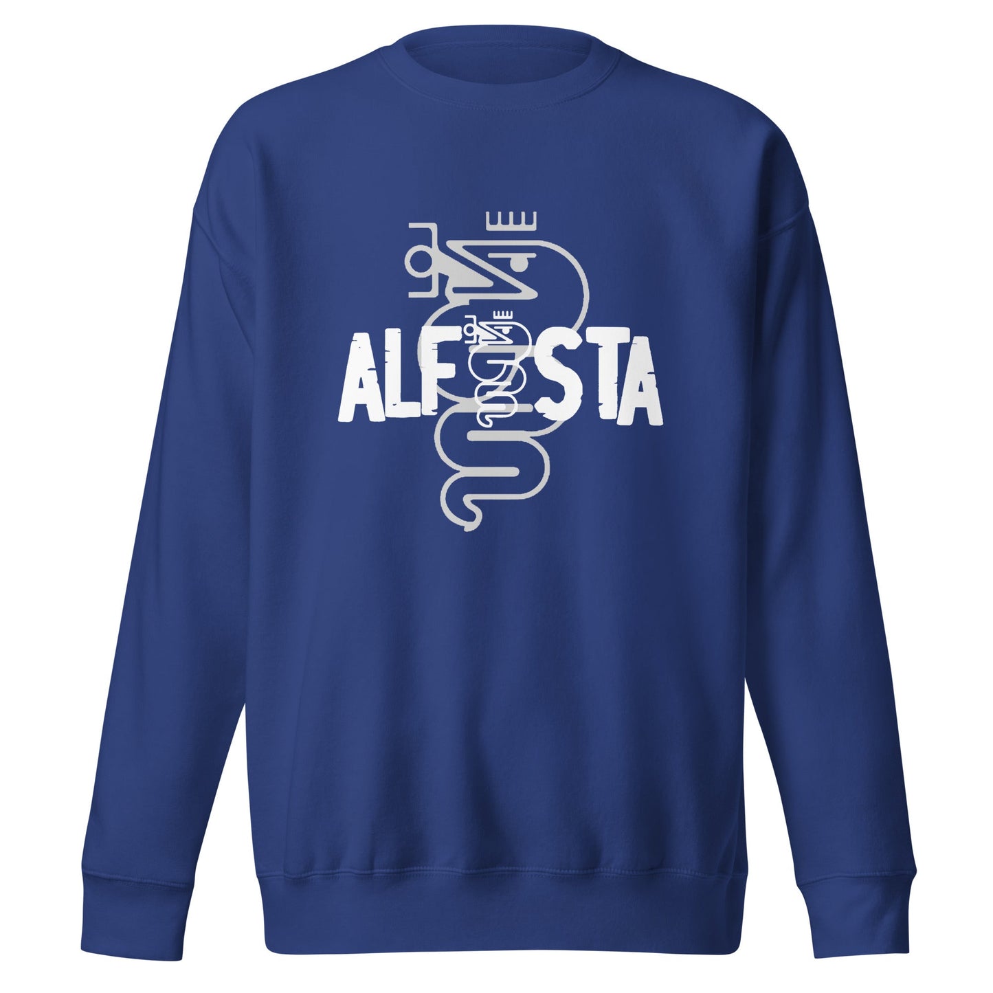 Felpa Girocollo Uomo logo Alfista