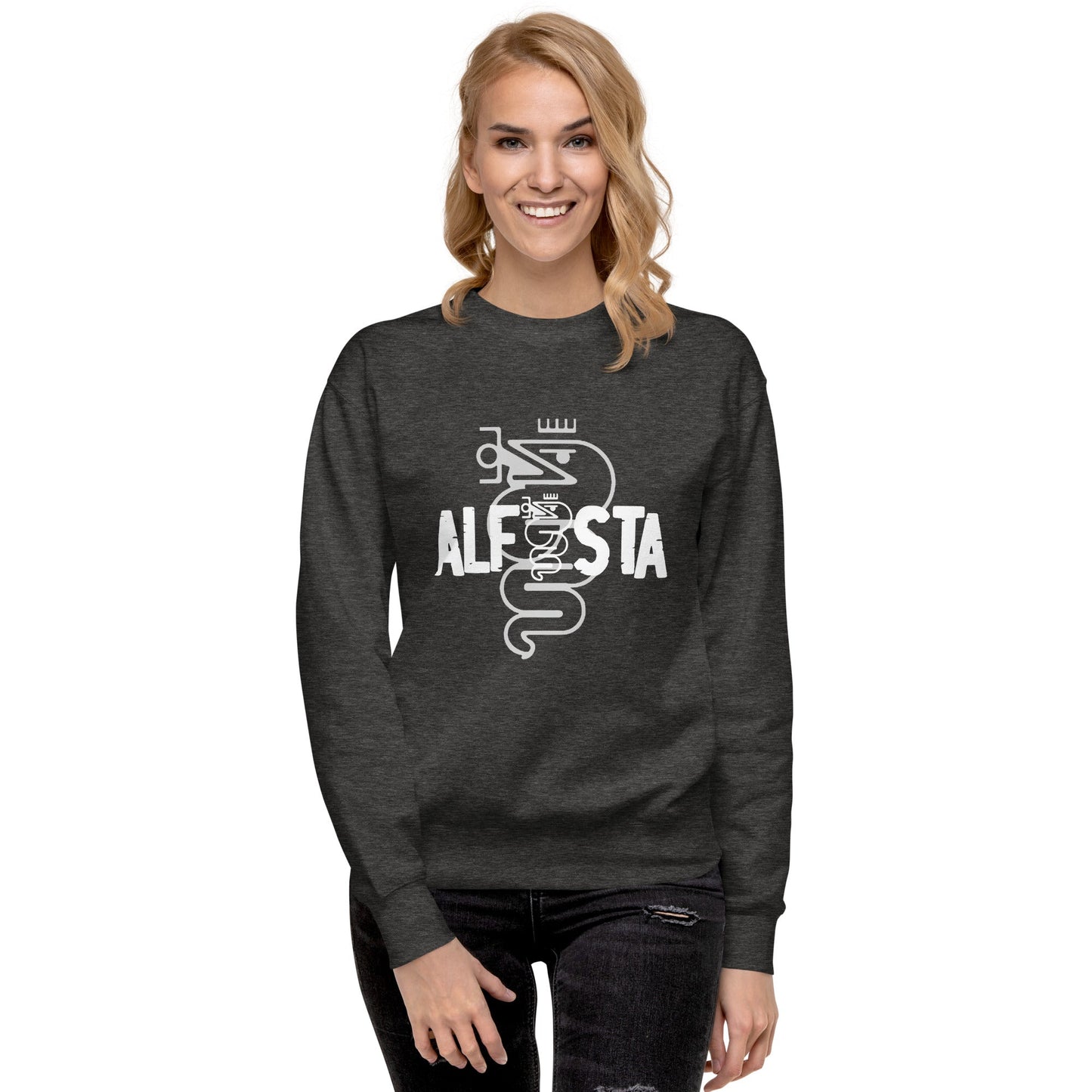 Felpa Girocollo Uomo logo Alfista