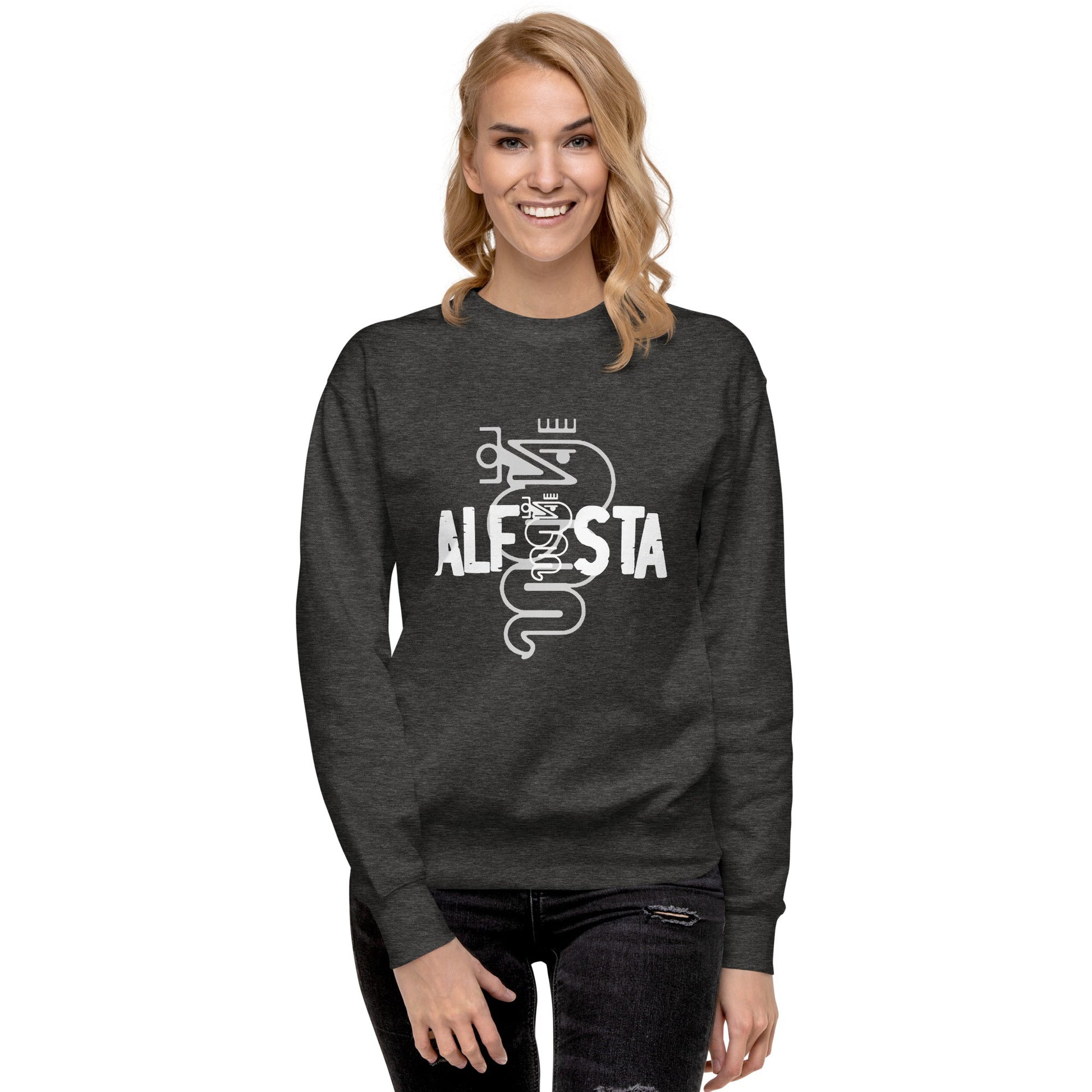 Felpa Girocollo Uomo logo Alfista