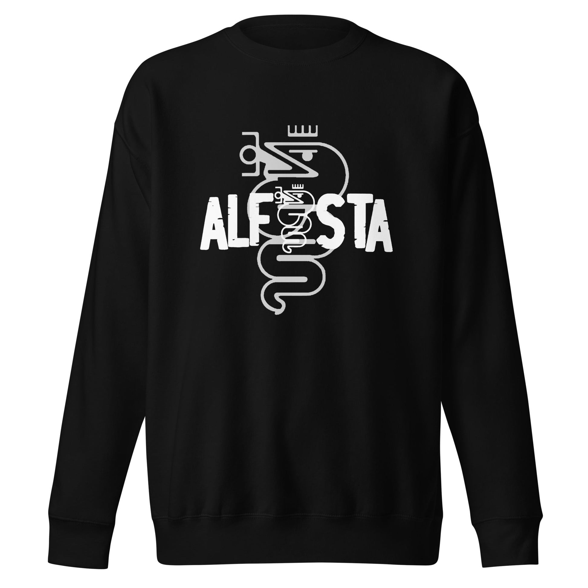 Felpa Girocollo Uomo logo Alfista