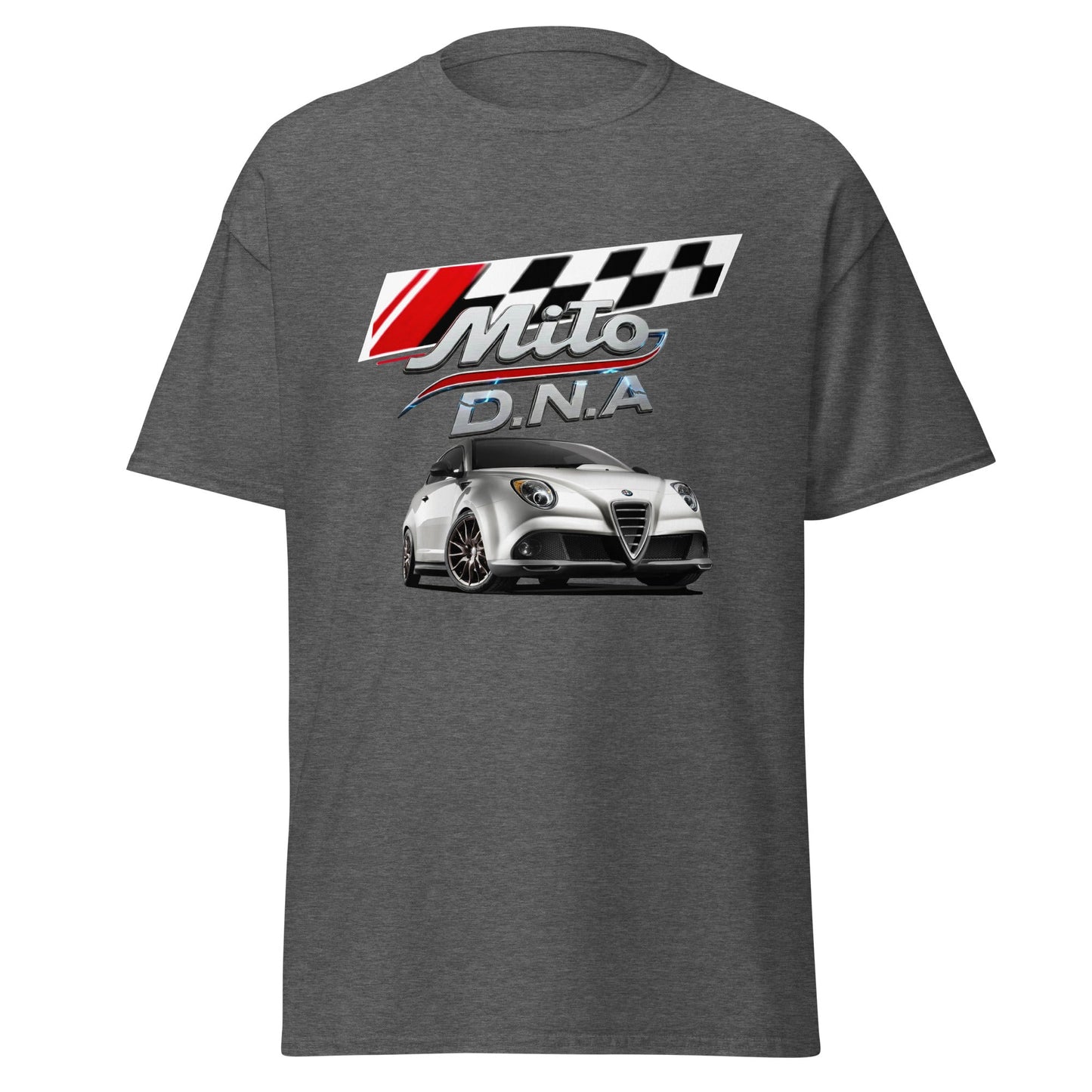 Maglietta Alfa Romeo Mito DNA | T-shirt dedicata ai fan della mitica berlina sportiva