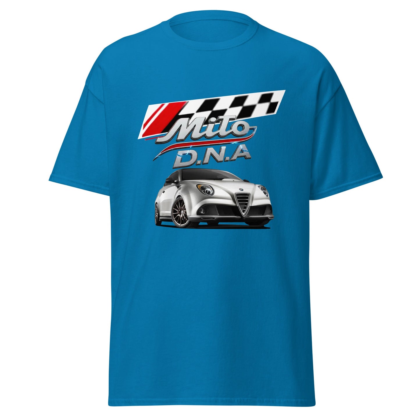 Maglietta Alfa Romeo Mito DNA | T-shirt dedicata ai fan della mitica berlina sportiva