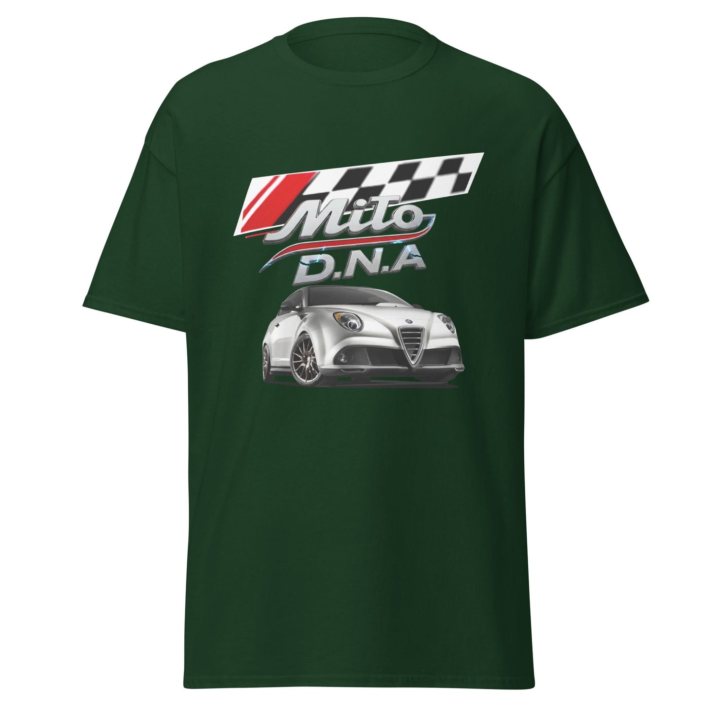 Maglietta Alfa Romeo Mito DNA | T-shirt dedicata ai fan della mitica berlina sportiva