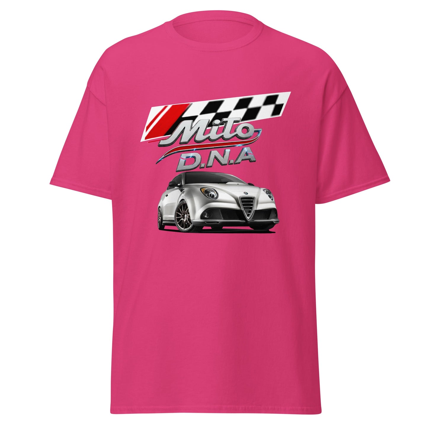 Maglietta Alfa Romeo Mito DNA | T-shirt dedicata ai fan della mitica berlina sportiva
