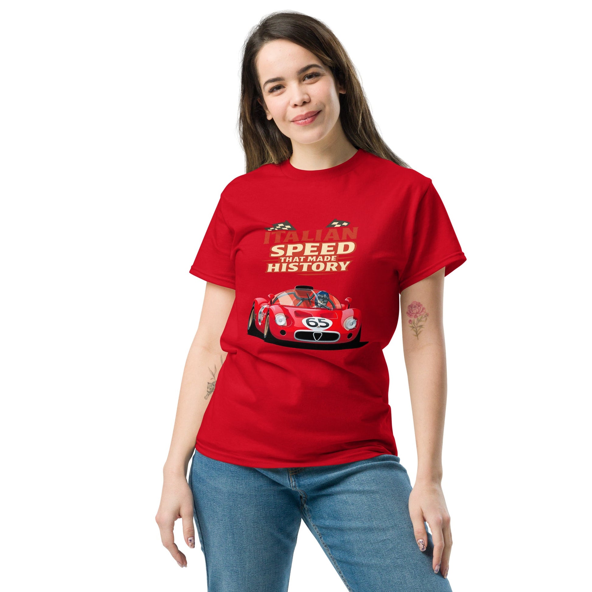 Maglietta Alfa Romeo Tipo 33 Stradale | T shirt Italian Speed Iconica
