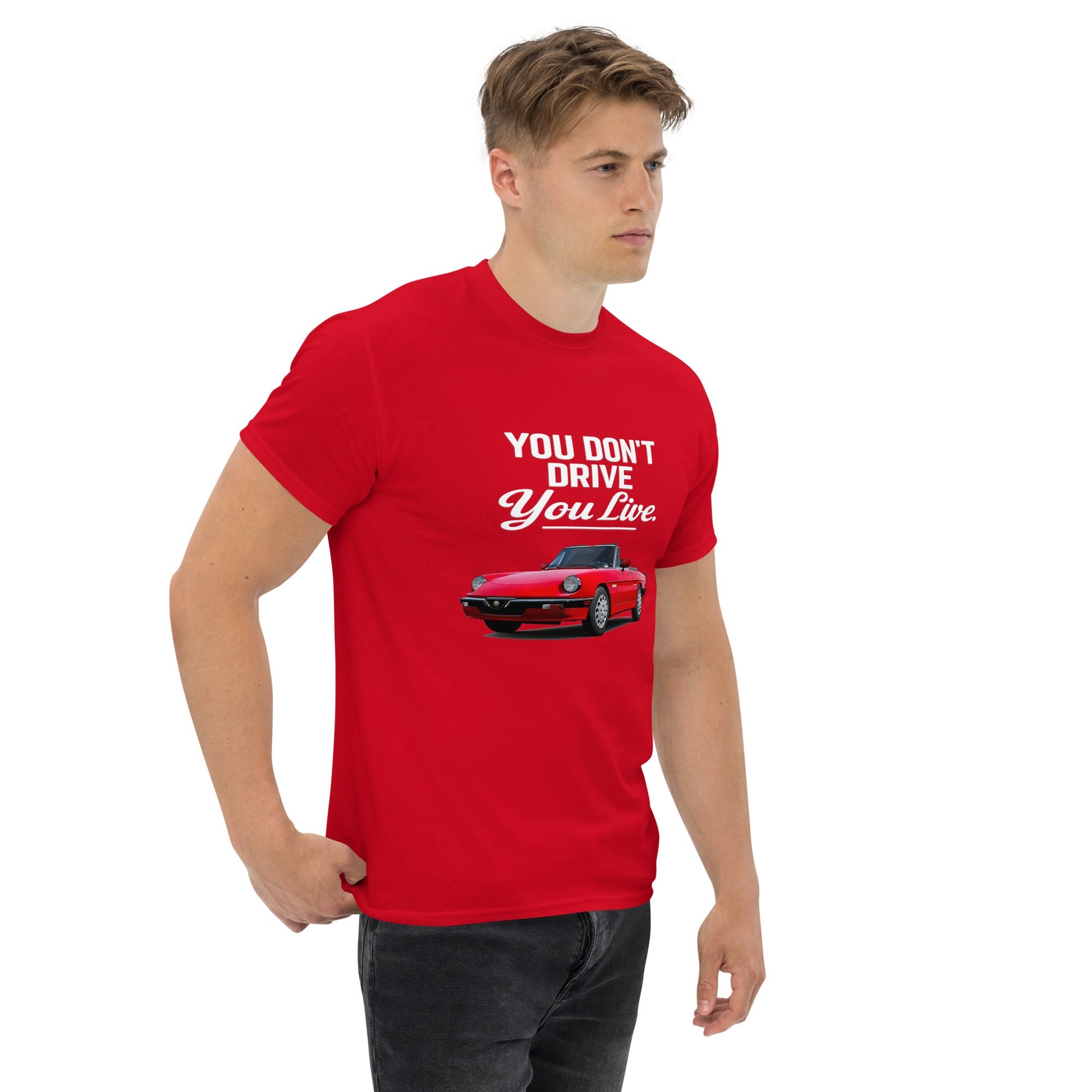 Maglietta Duetto Alfa Romeo T shirt Stile Spider per Appassionati