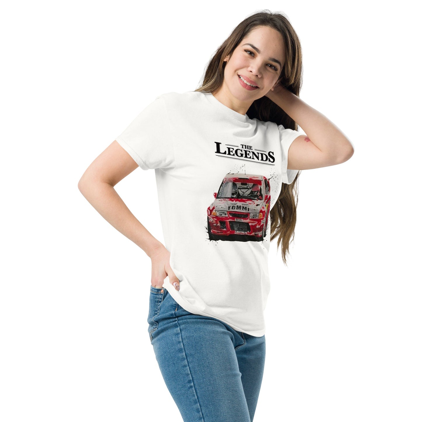 Maglietta Mitsubishi Evo Lancer Rally - T-shirt per Veri Fan delle Corse