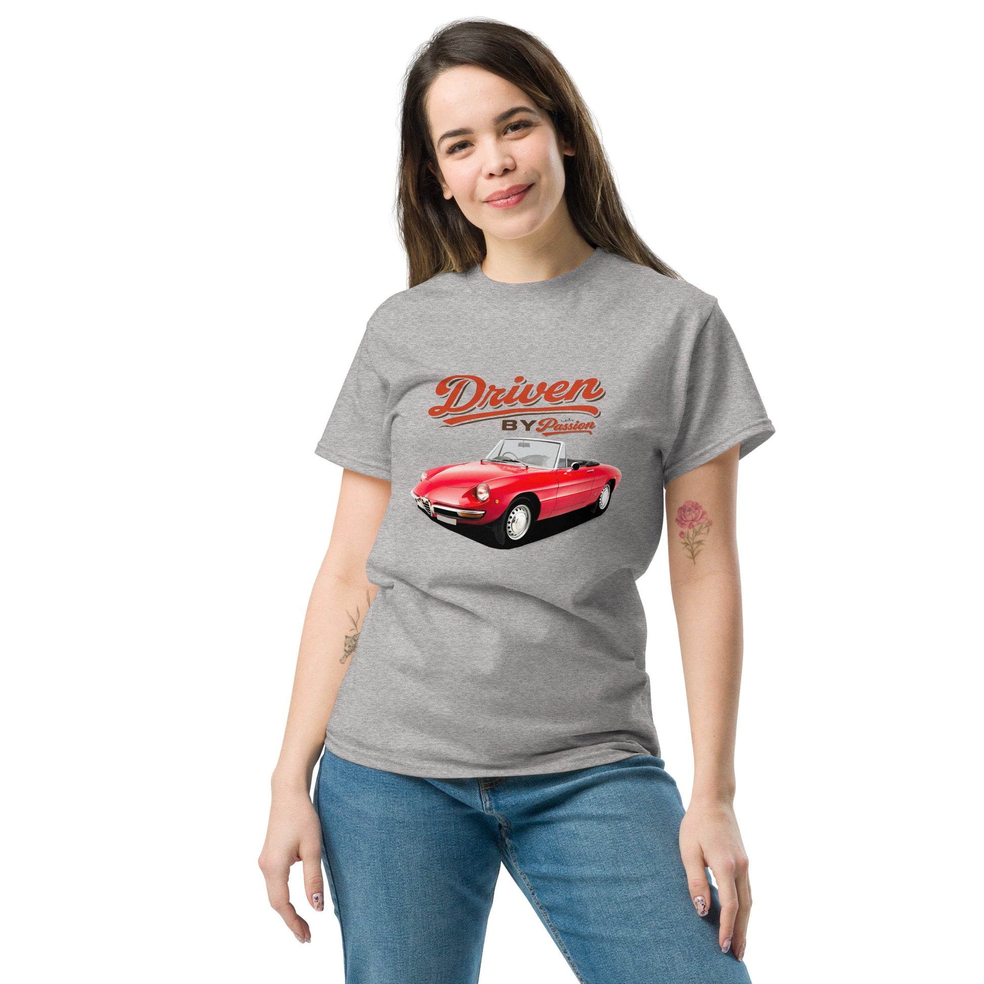 Maglietta Spider Duetto Alfa Romeo T shirt Stile Italiano