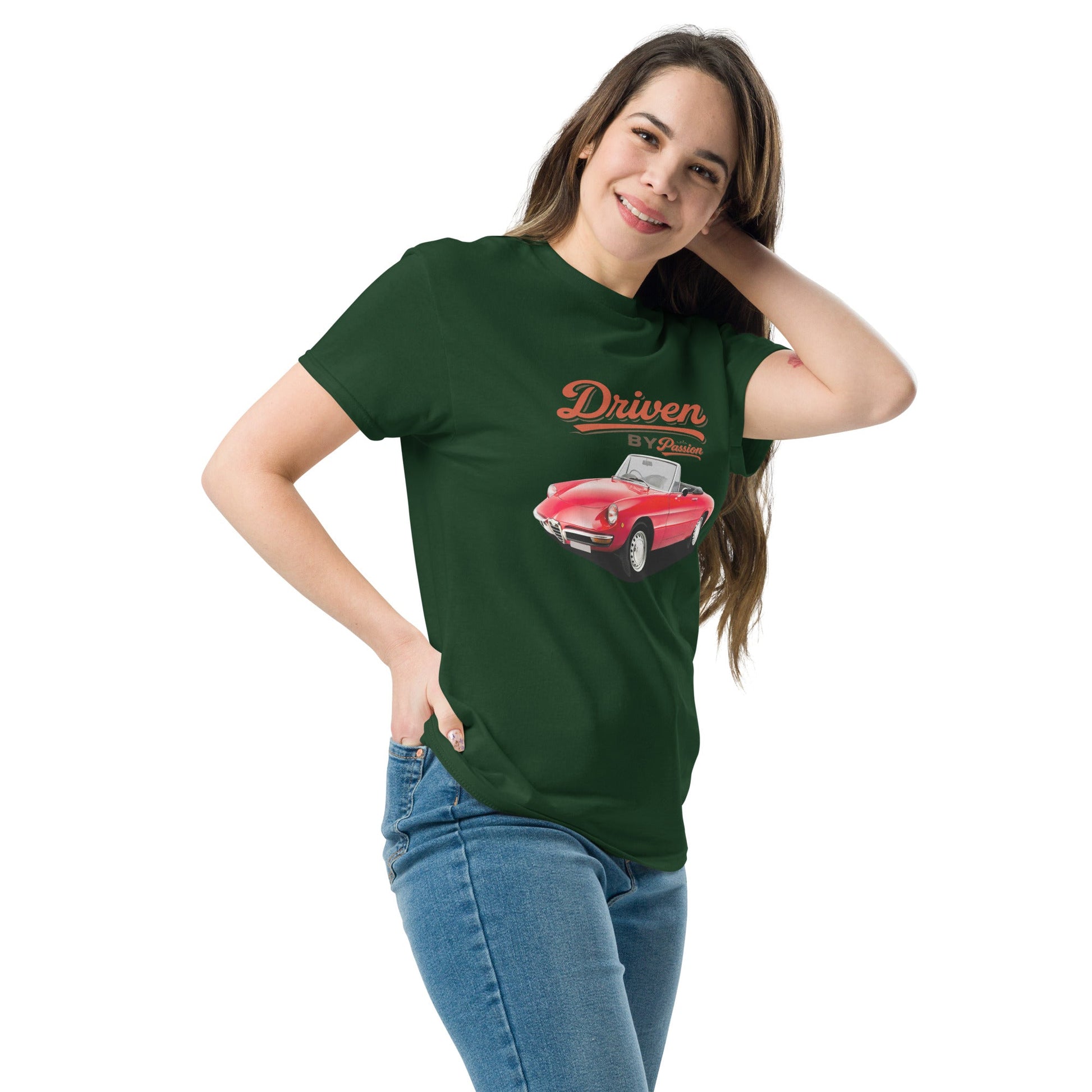 Maglietta Spider Duetto Alfa Romeo T shirt Stile Italiano