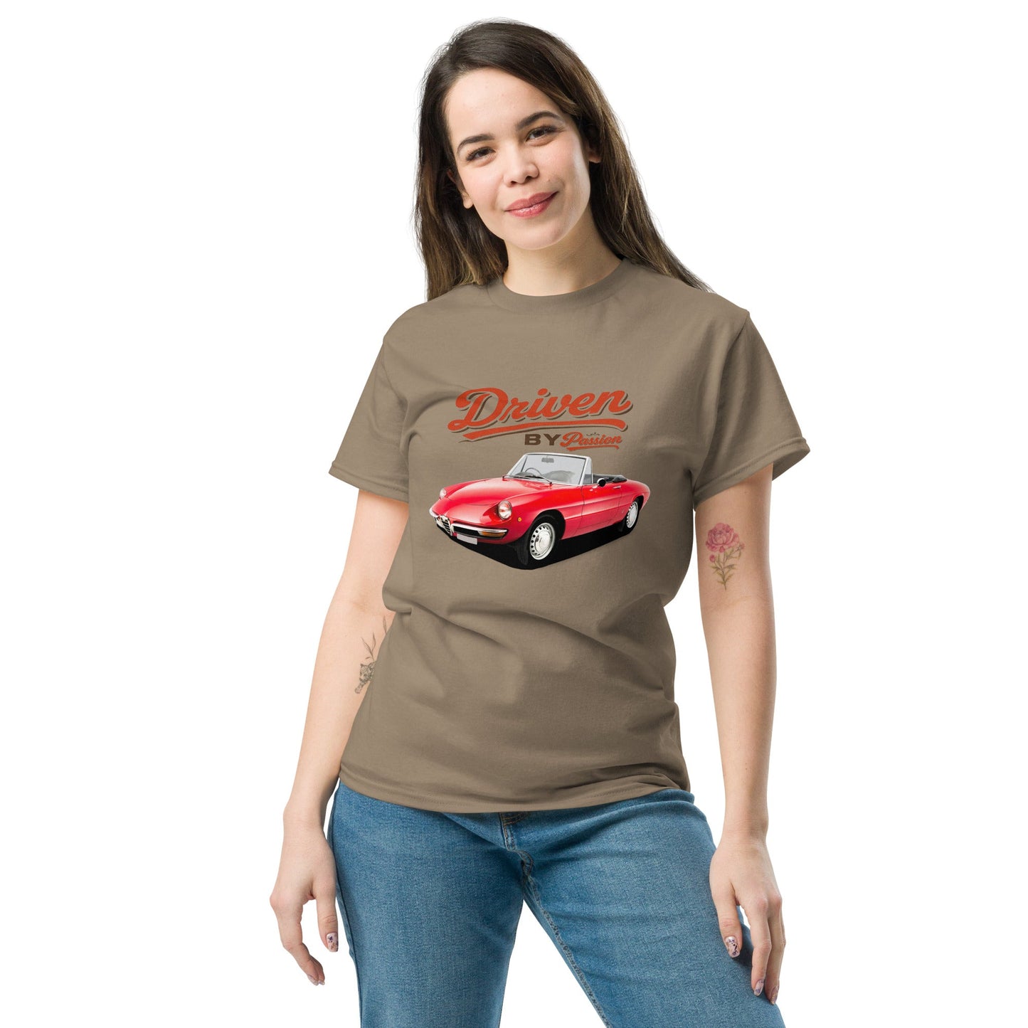 Maglietta Spider Duetto Alfa Romeo T shirt Stile Italiano