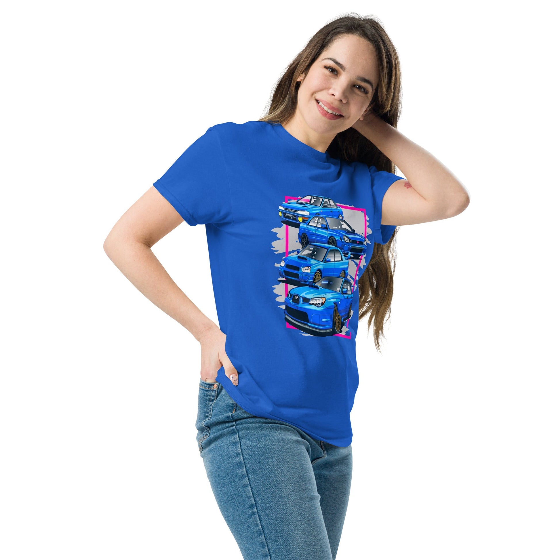 Maglietta Subaru Impreza WRX STI - T-shirt per veri fan dell’evoluzione dei modelli