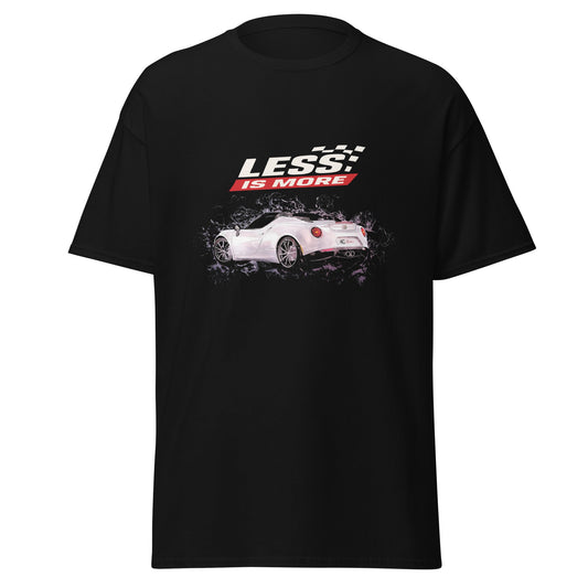 Maglietta T shirt Alfa Romeo 4C Spider Less is More | Stile e Passione