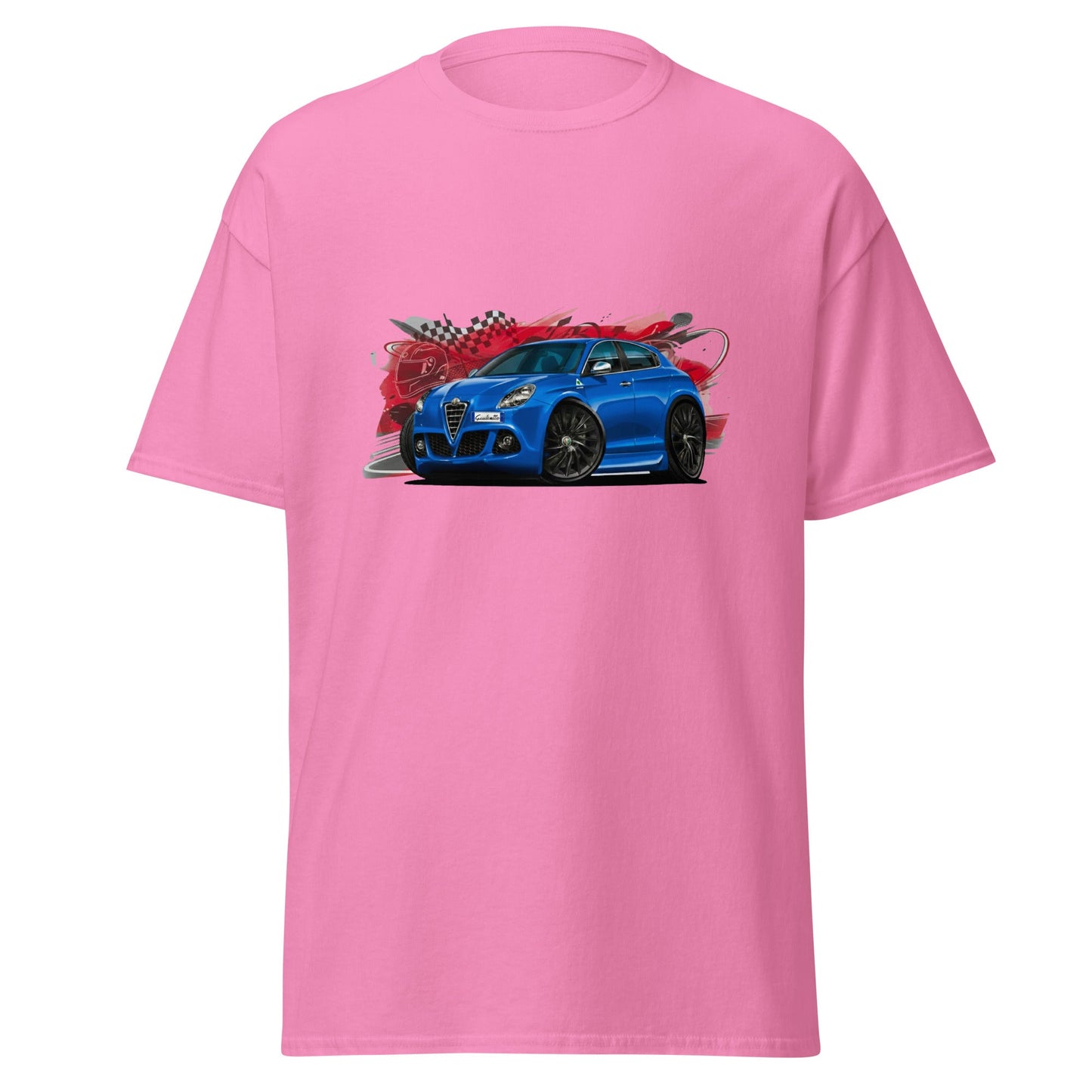 Maglietta T-shirt dedicata ai fan Alfa Romeo Giulietta Blu Misano | Stampa artistica