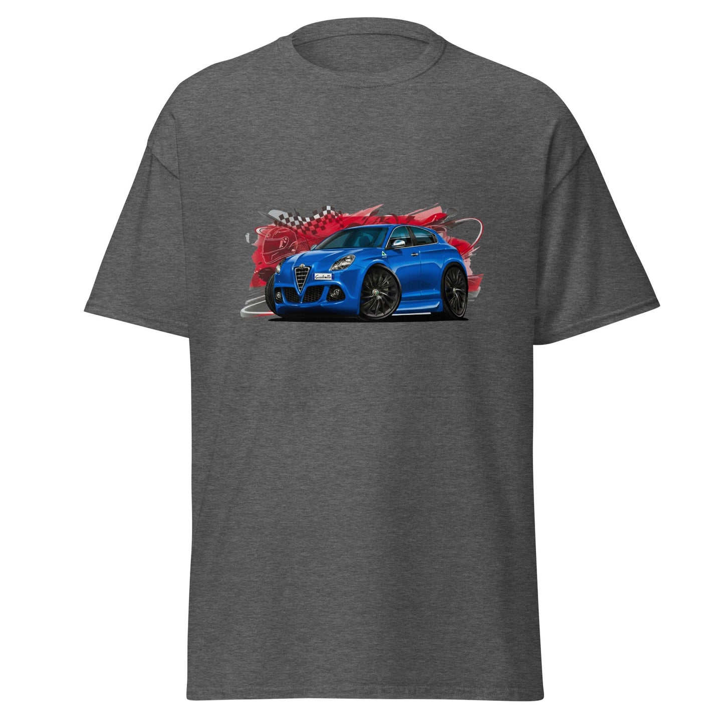 Maglietta T-shirt dedicata ai fan Alfa Romeo Giulietta Blu Misano | Stampa artistica