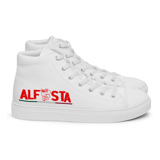 Scarpe Sneakers alte in tela da uomo Alfista Alfa Romeo - scarpe