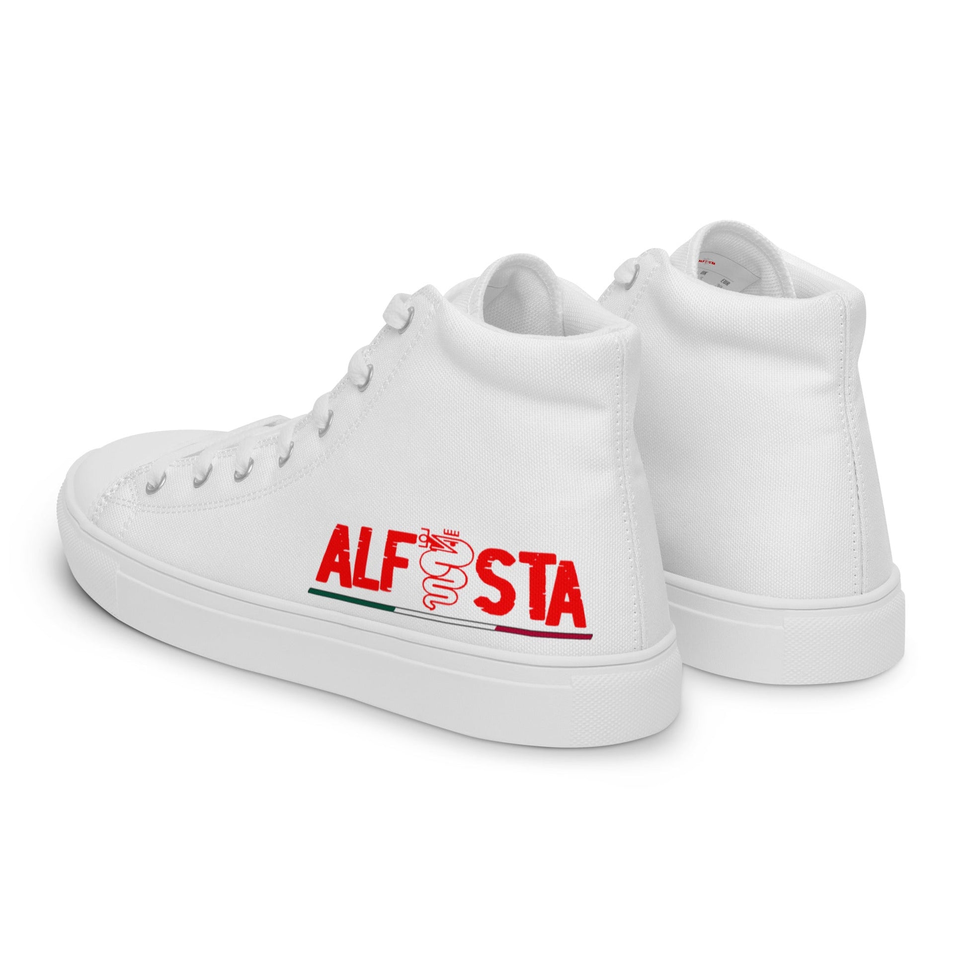 Scarpe Sneakers alte in tela da uomo Alfista Alfa Romeo - scarpe