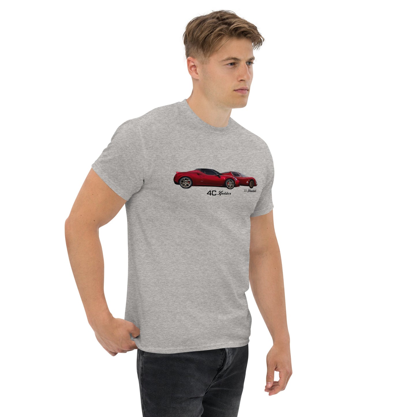 Tshirt Alfa Romeo 4c spider tributo Alfa 33 stradale - Alfista Shop