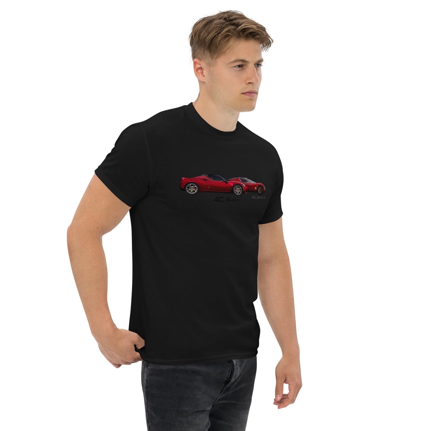 Tshirt Alfa Romeo 4c spider tributo Alfa 33 stradale - Alfista Shop