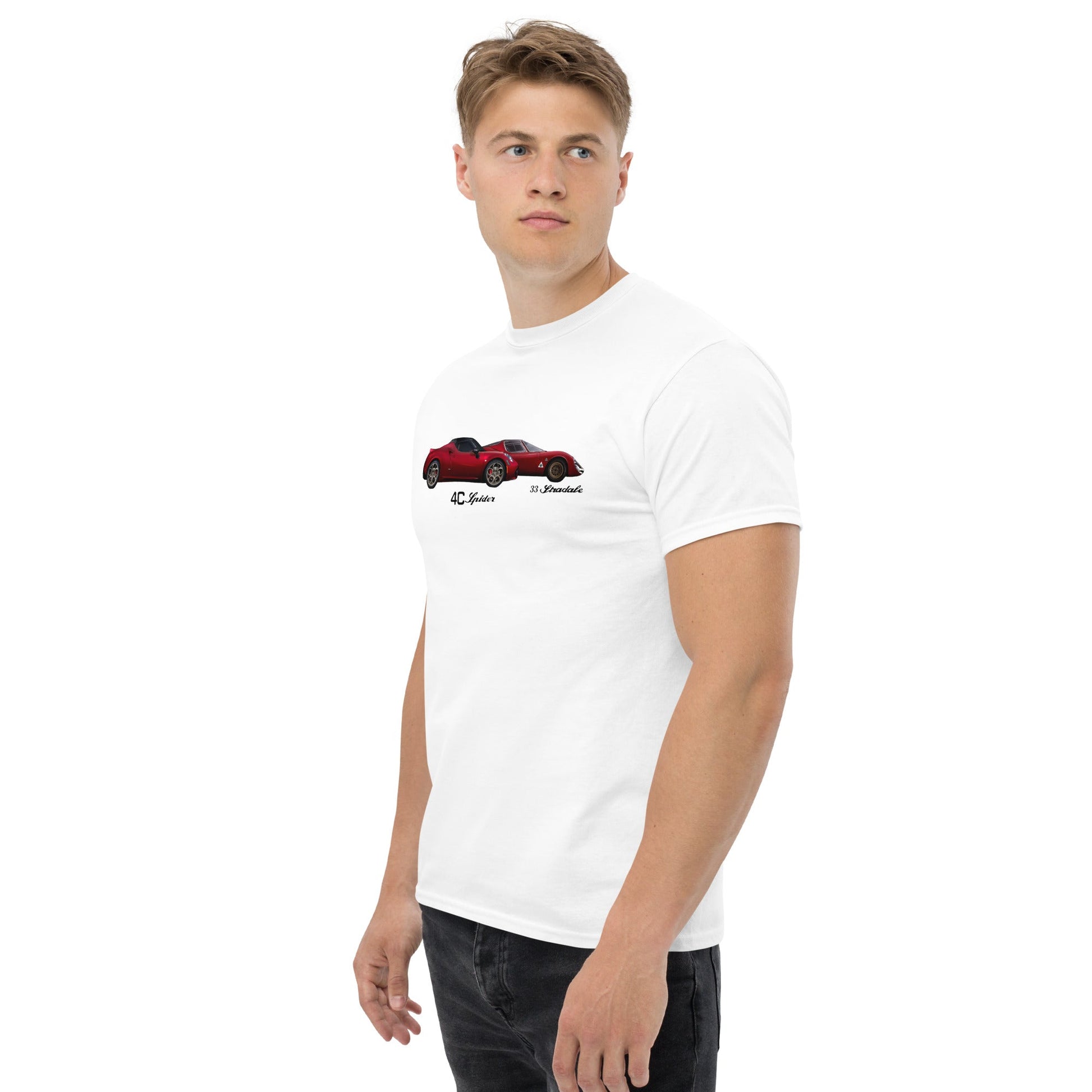 Tshirt Alfa Romeo 4c spider tributo Alfa 33 stradale - Alfista Shop