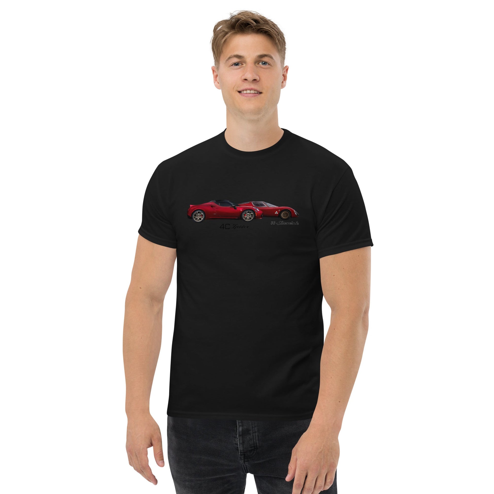 Tshirt Alfa Romeo 4c spider tributo Alfa 33 stradale - Alfista Shop