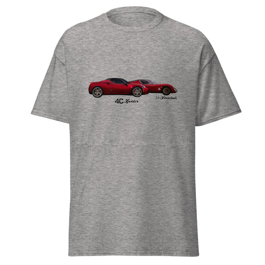 T-shirt Alfa Romeo 4c spider tributo Alfa 33 stradale - maglietta